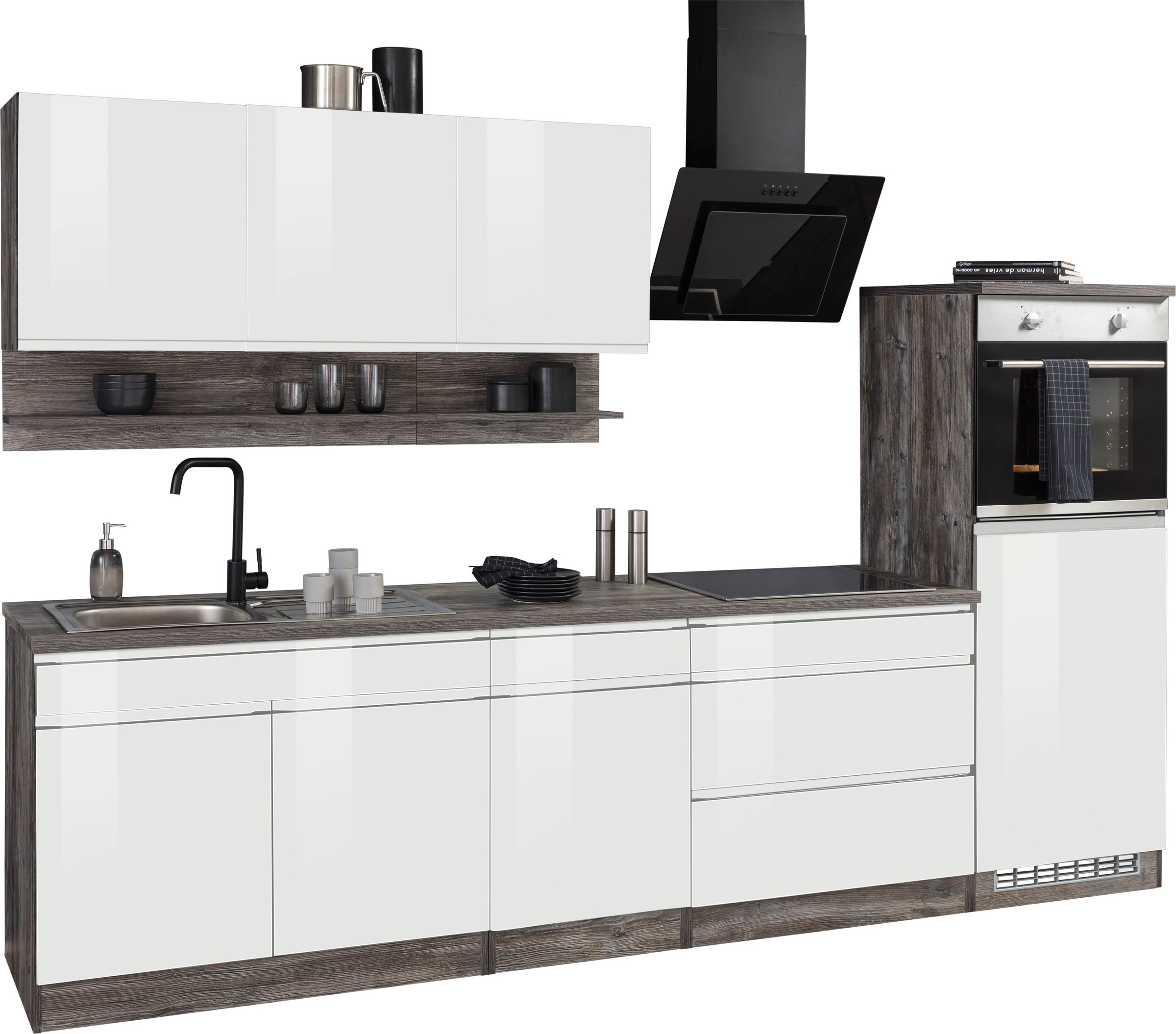 KOCHSTATION Küchenzeile »KS-Virginia« Breite 290 cm, wahlweise mit Induktio günstig online kaufen