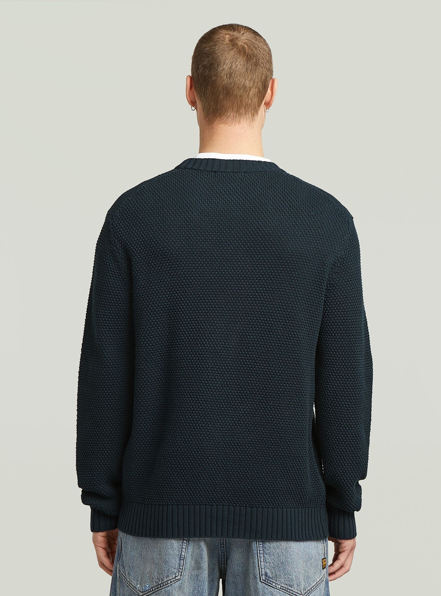 G-STAR Longpullover »Strick mit Wabenstruktur«