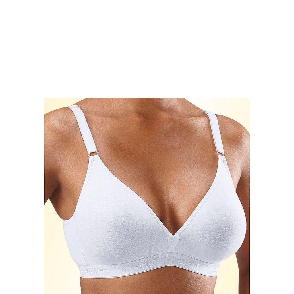 petite fleur Bralette-BH (Packung 3 Stück) im Triangel-Schnitt aus schöner  Baumwolle Basic Dessous