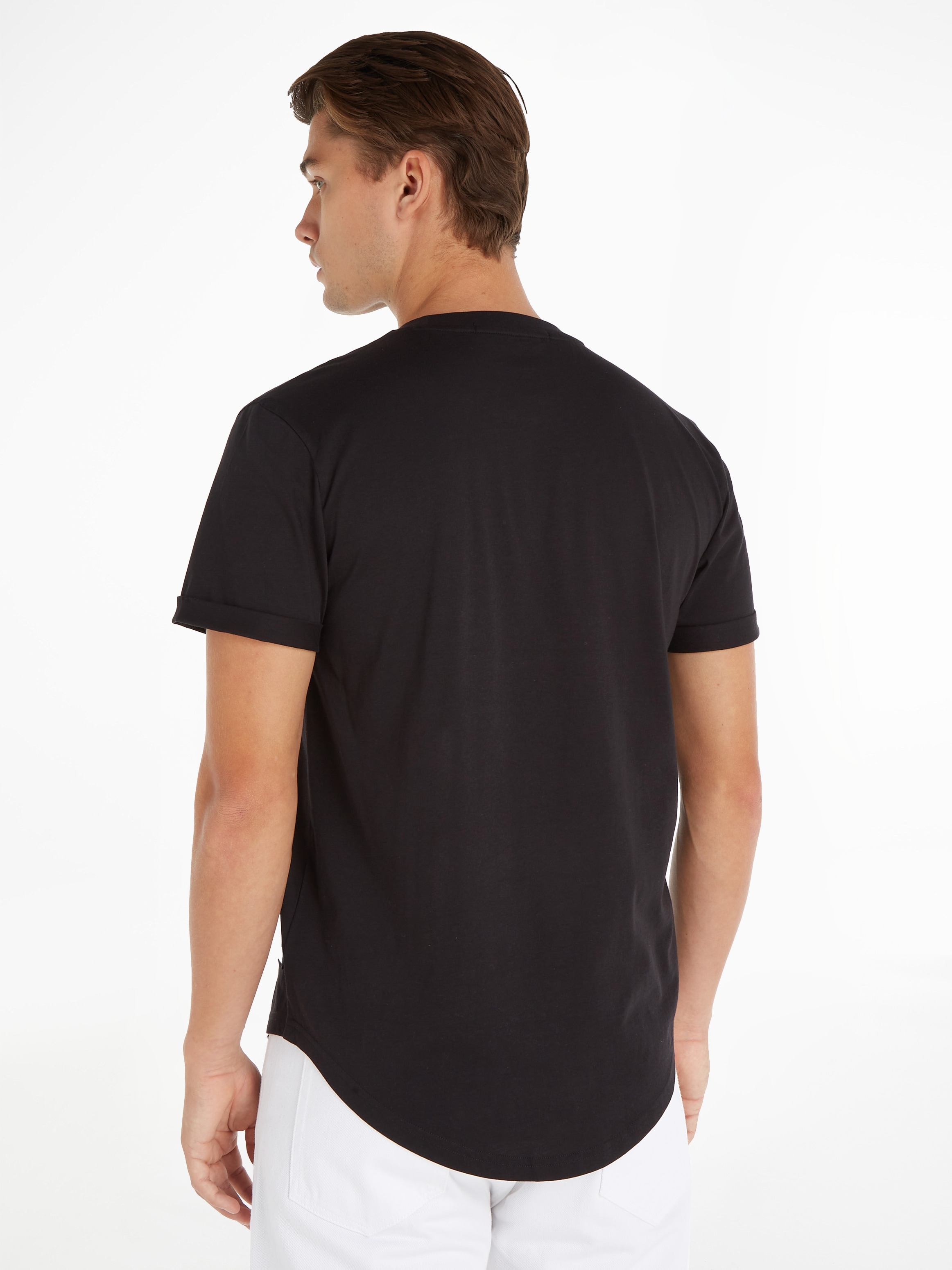 Calvin Klein Jeans T-Shirt »BADGE TURN UP SLEEVE«, mit Logopatch