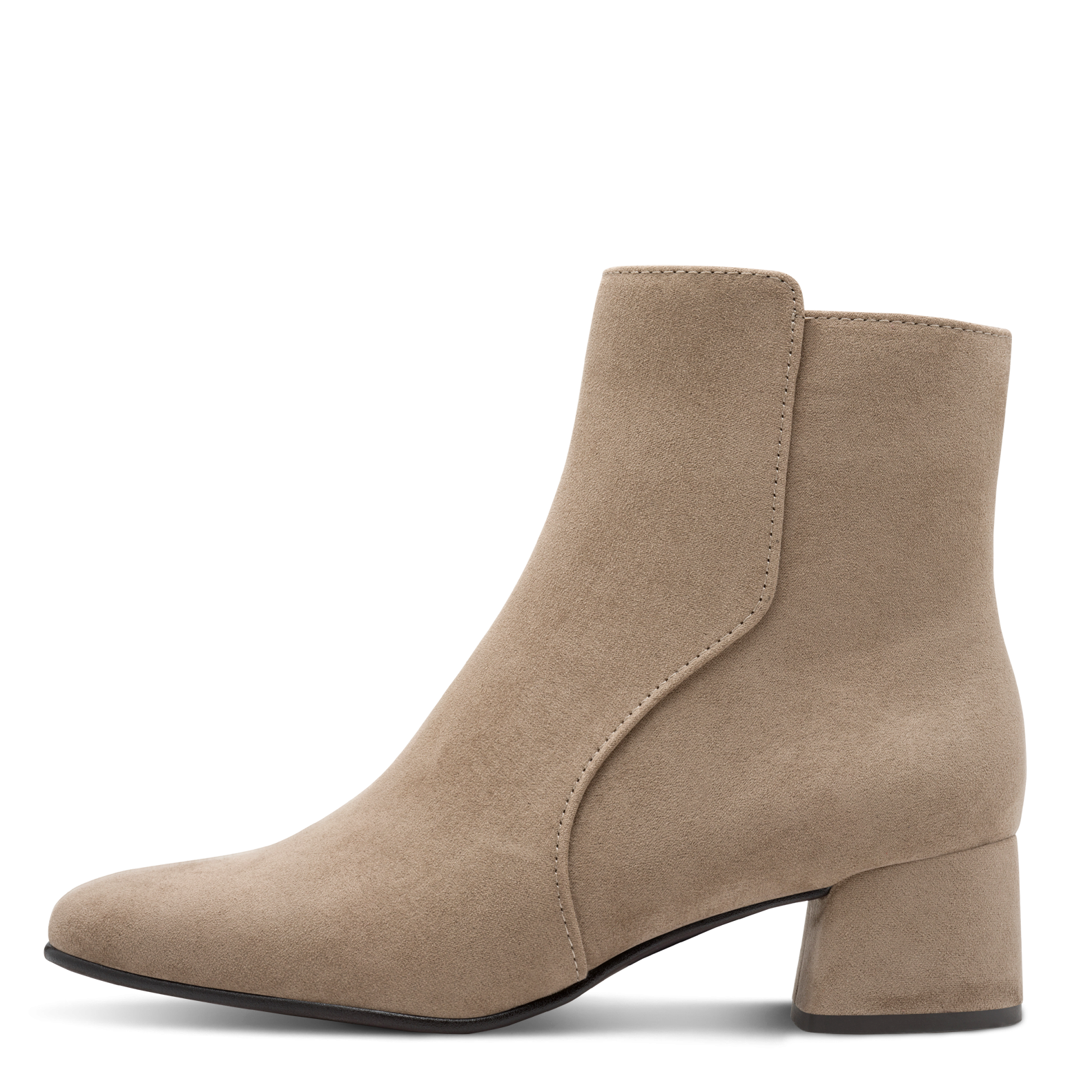 MARCO TOZZI Stiefelette, Blockabsatz, Businessschuh, Ankleboots mit Ziernähen