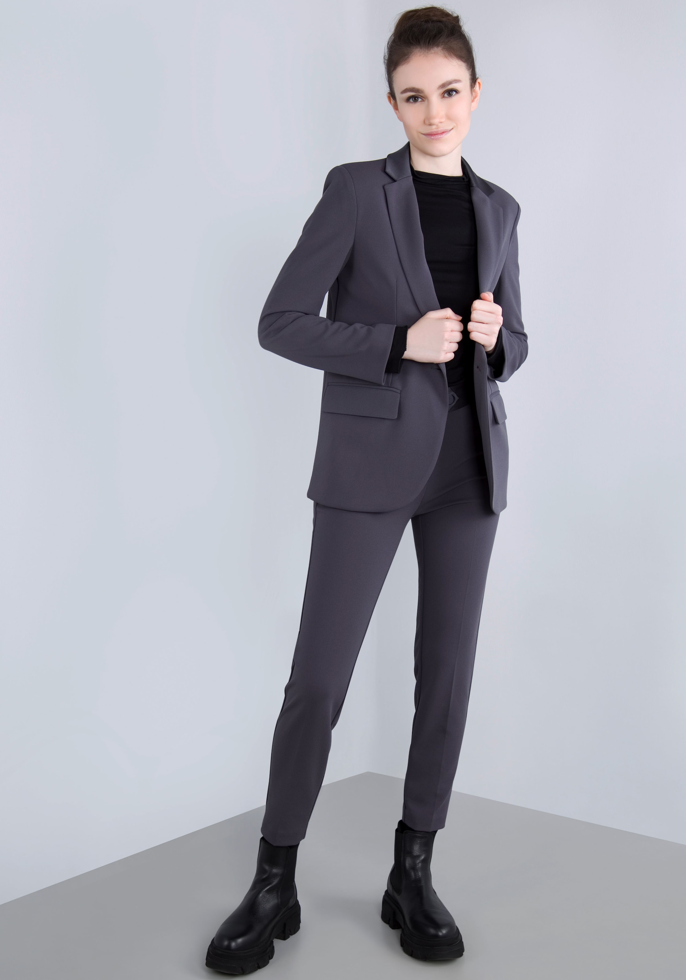 IMPERIAL Longblazer, mit Satindetails und Stretch