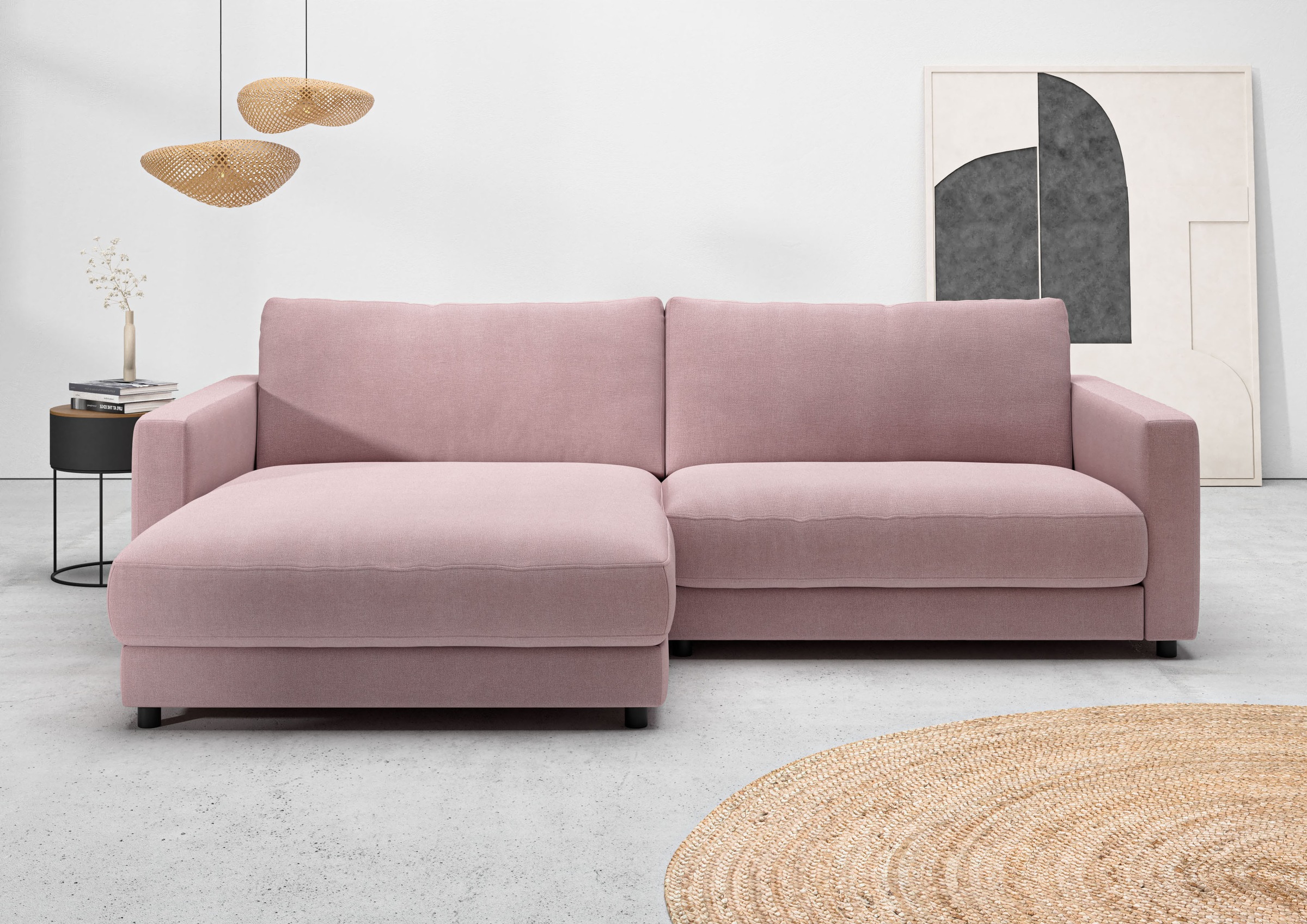 Home affaire Ecksofa »Ecksofa Jiro, L-Form, große Sitztiefe, Breite 265 cm« günstig online kaufen