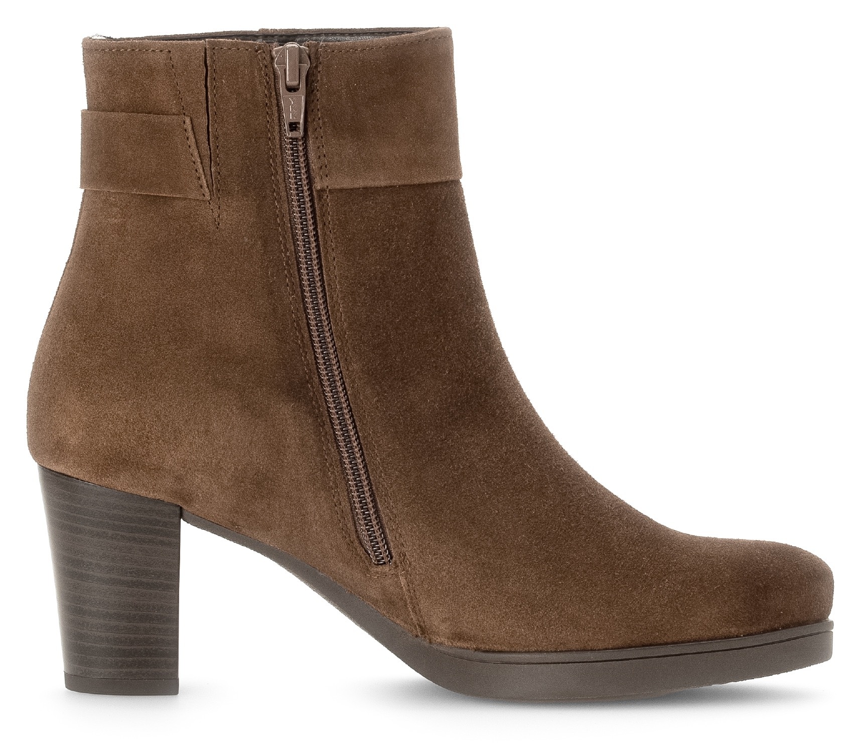 Gabor Stiefelette »Ancona«, Blockabsatz, Ankle Boots mit trendiger Schaftgestaltung