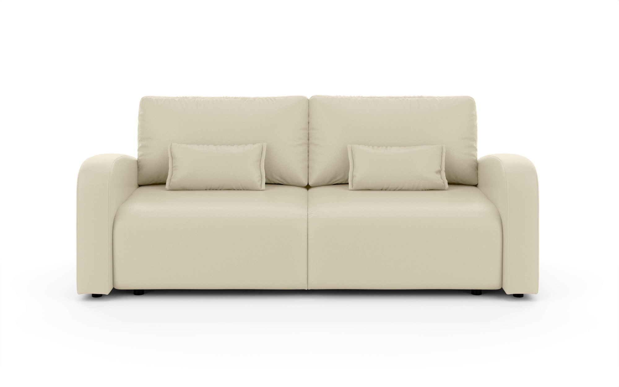 INOSIGN 3-Sitzer »JIGGS wahlweise Schlafsofa mit Bettkasten, Maße B/H/T: 228/96/110 cm«, Sofa mit Wellenunterfederung, enthält 2 Rückenkissen und 2 Zierkissen