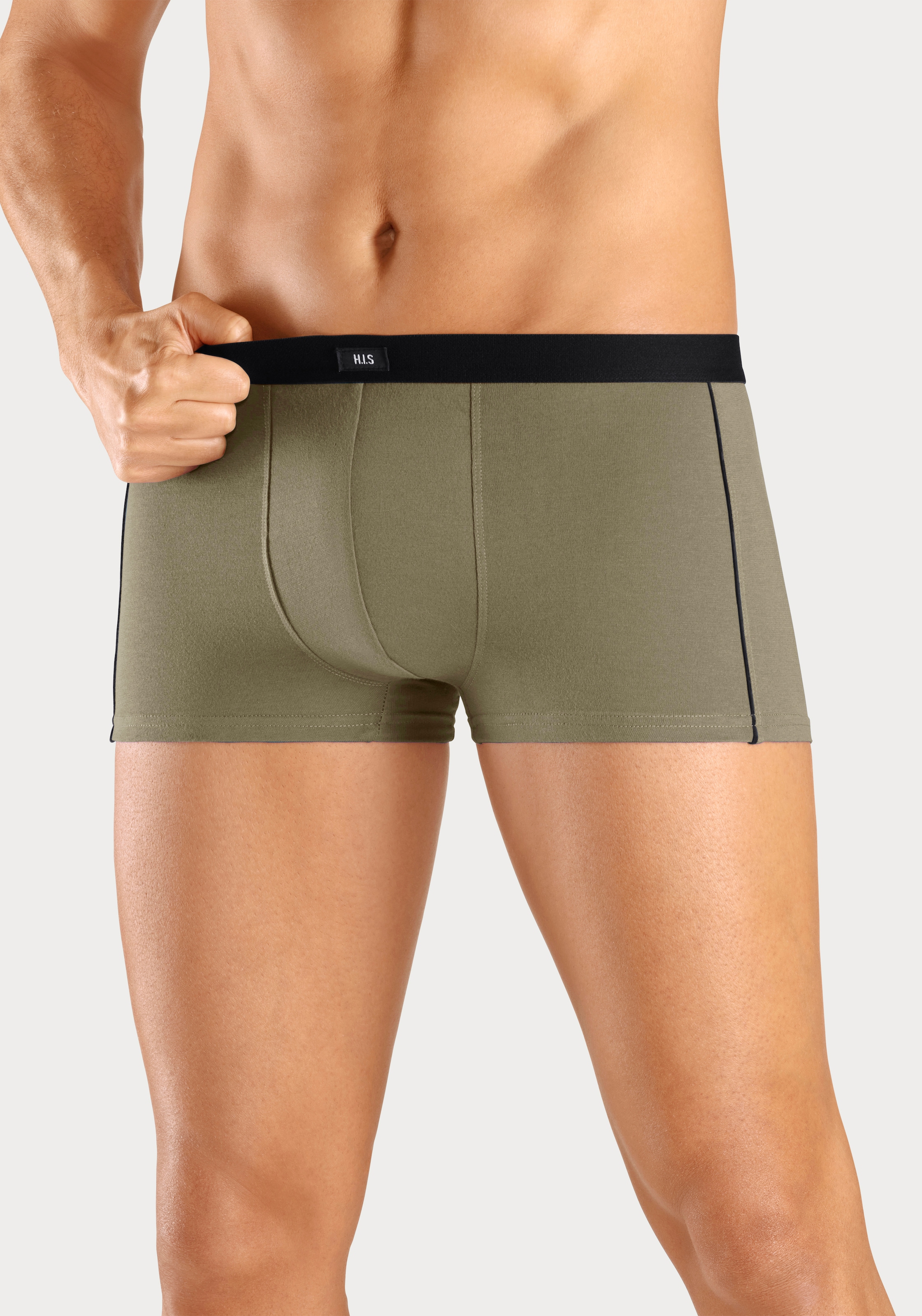 H.I.S Hipster, (Packung, 3 St.), knapp sitzende Boxershorts aus Baumwollmischung
