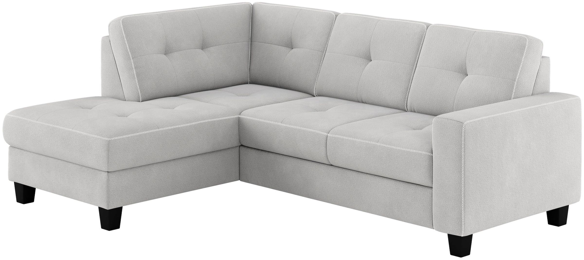 Places of Style Ecksofa »Varese«, wahlweise mit Bettfunktion und Bettkasten
