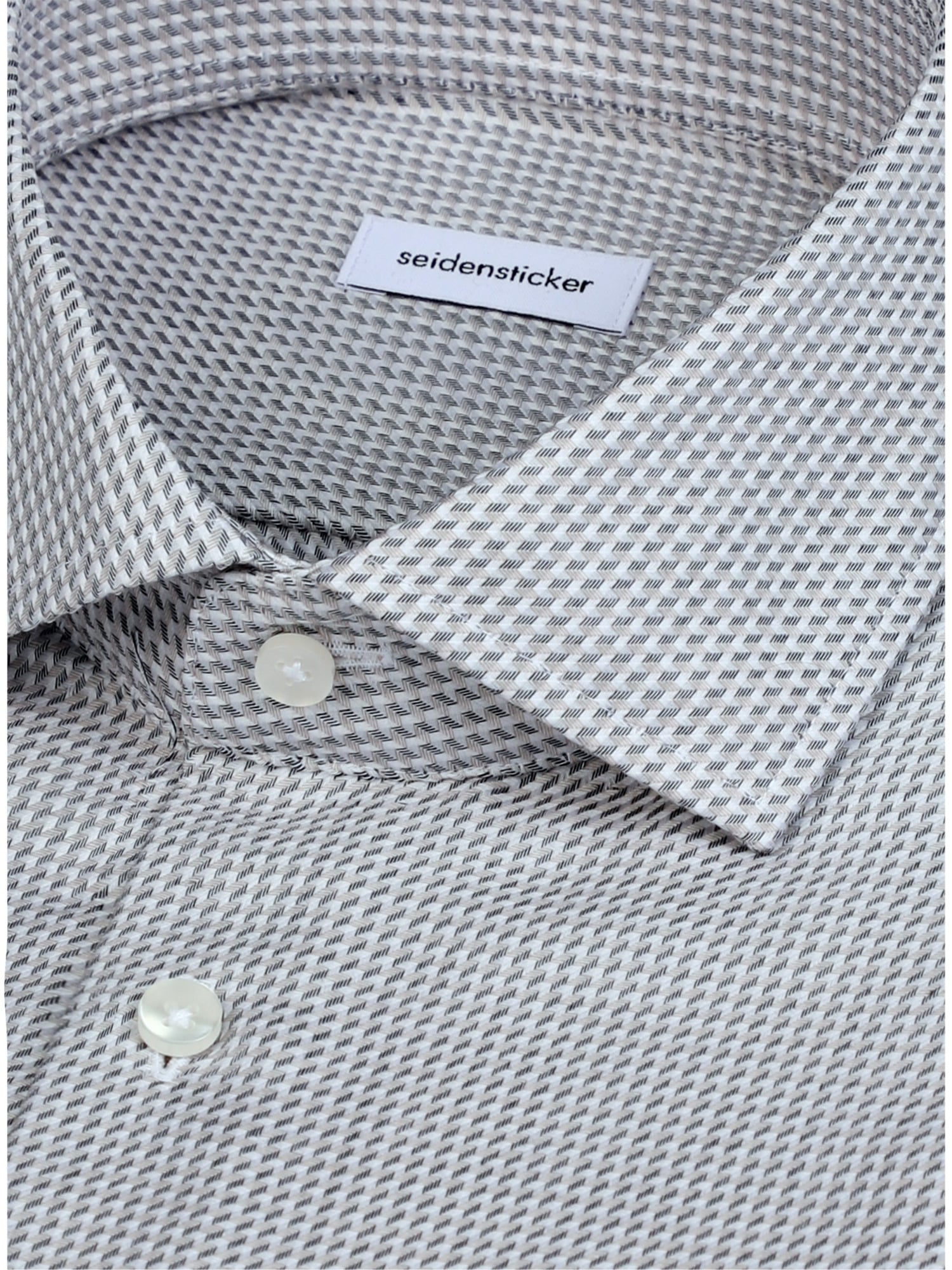 seidensticker Businesshemd »Schwarze Rose« Shaped 1/1 Kentkragen Struktur