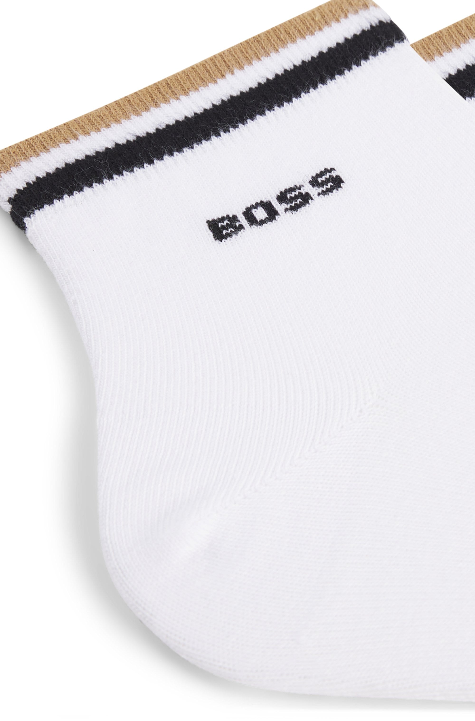 BOSS Freizeitsocken »2P SH Stripe CC«, (Packung, 2 Paar, 2er), mit BOSS Schriftzug
