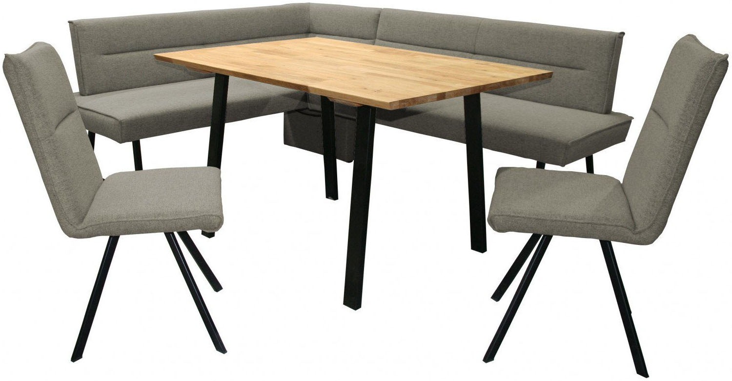Home affaire Eckbankgruppe »Sava« Set, 4 Stk. tlg. Eckbank mit Wellenfederu günstig online kaufen