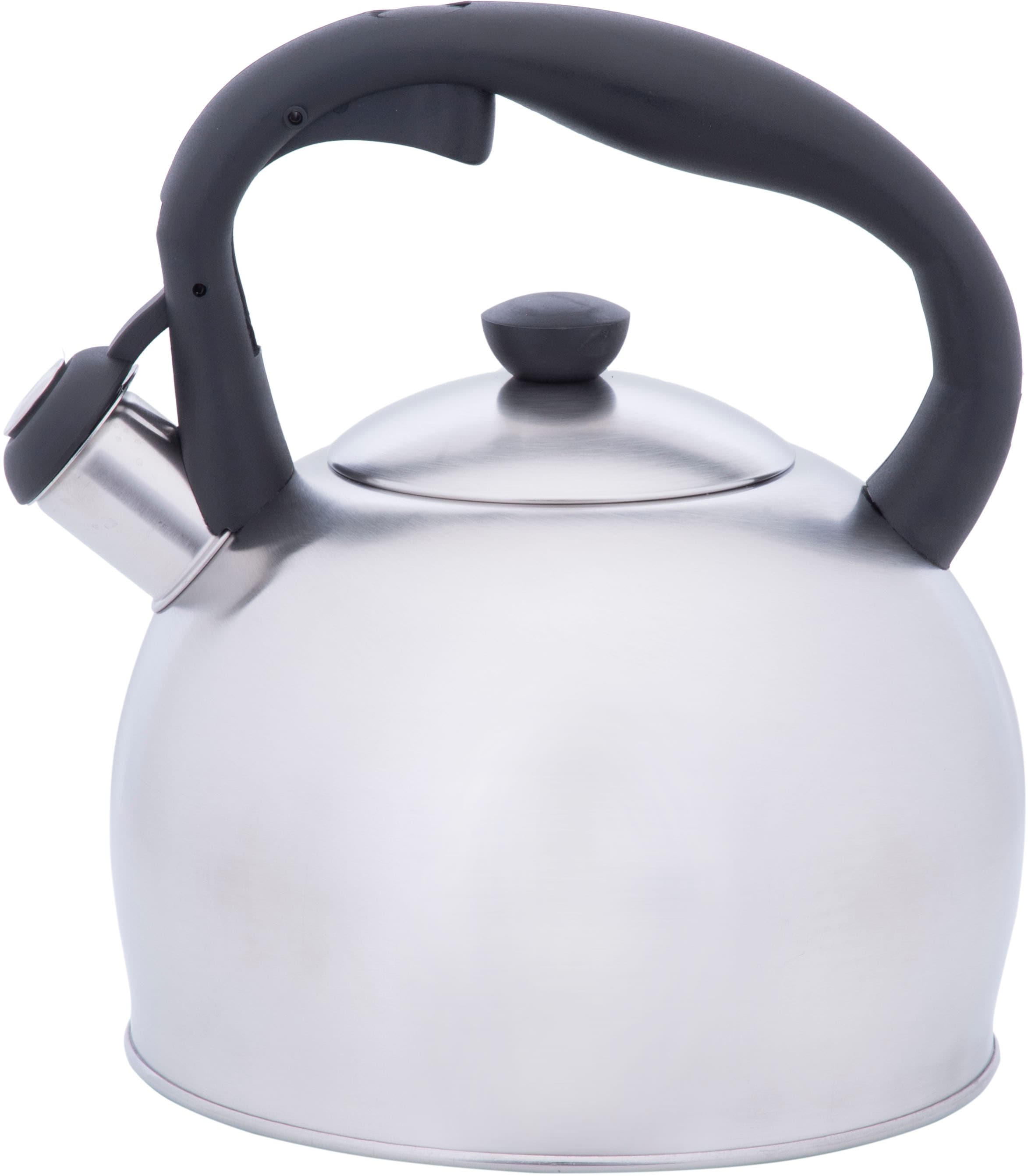 RESTO Kitchenware Wasserkessel »Perseus, Flötenkessel 3 l m. wärmespeicherndem Boden im Geschenkkarton«, Edelstahl, (1 tlg.), mit ergonomischem, wärmeableitenden Bakelit-Griff