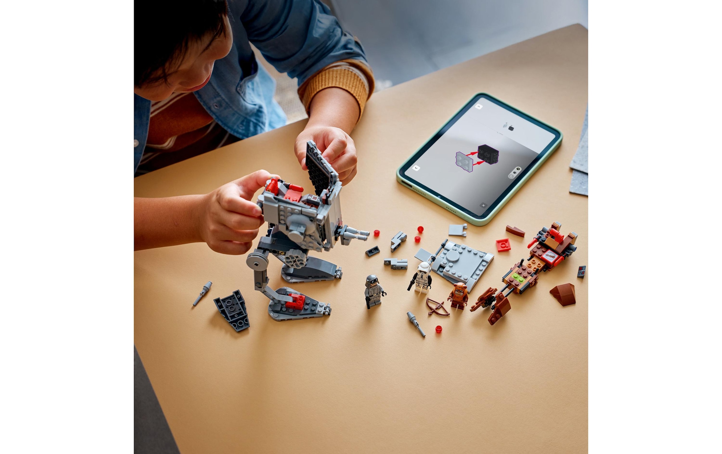 LEGO® Konstruktionsspielsteine »SMART Play: AT-ST Angriff auf Endor (75424), LEGO Star Wars ™« Mit SMART Brick kombatibel (nicht im Lieferumfang enthalten)