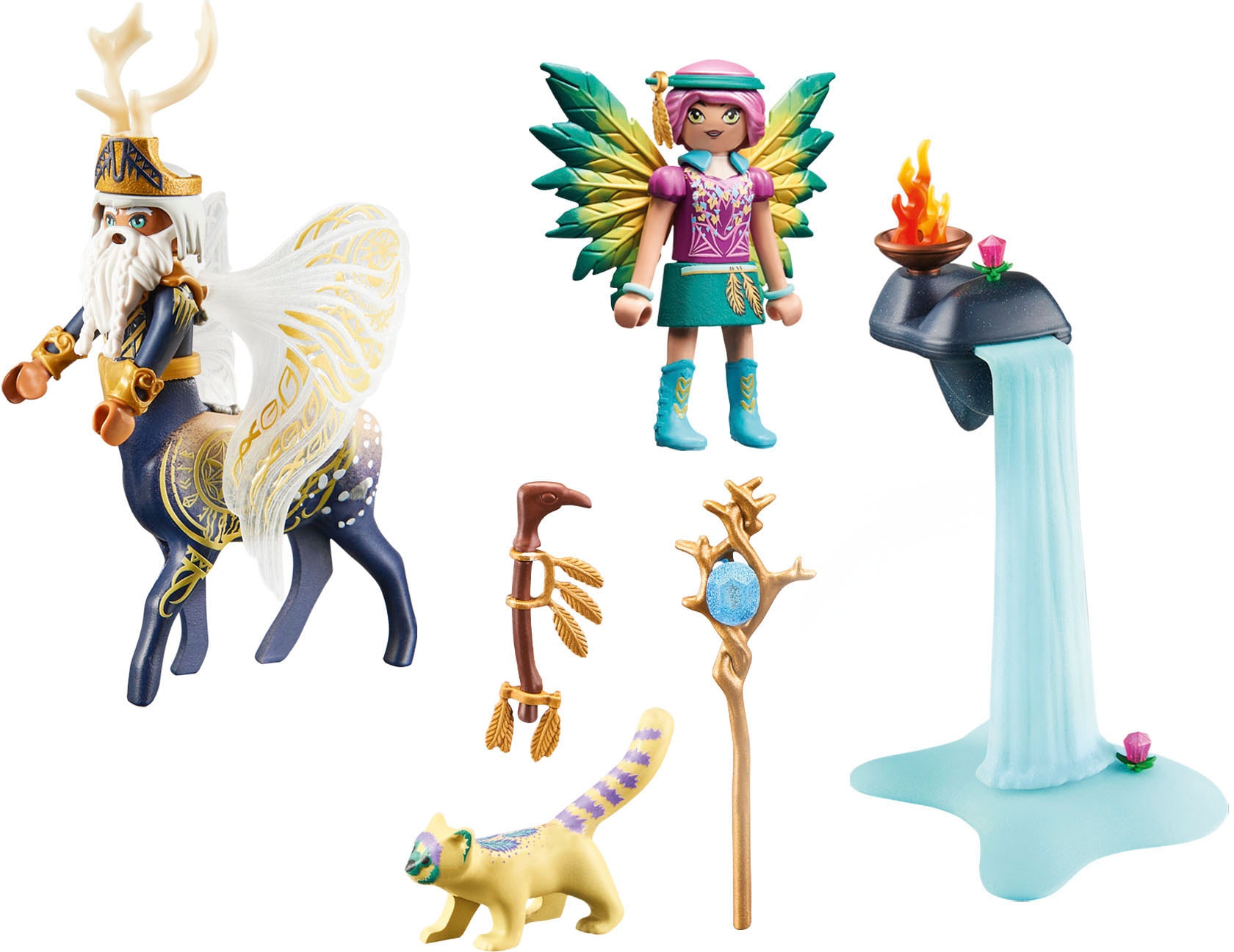 Playmobil® Konstruktions-Spielset »Abjatus mit Knight Fairy Hildi (71235), Adventures of Ayuma«, (32 St.), Made in Europe