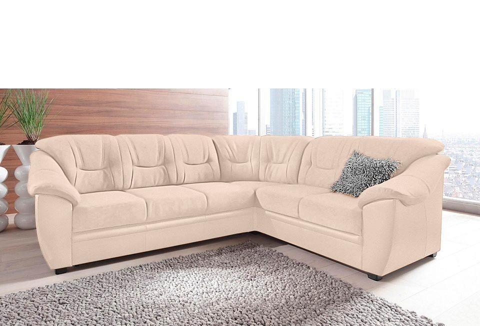 sit&more Ecksofa »Savona L-Form, B: 262 cm« optional Bettfunktion, Federker günstig online kaufen
