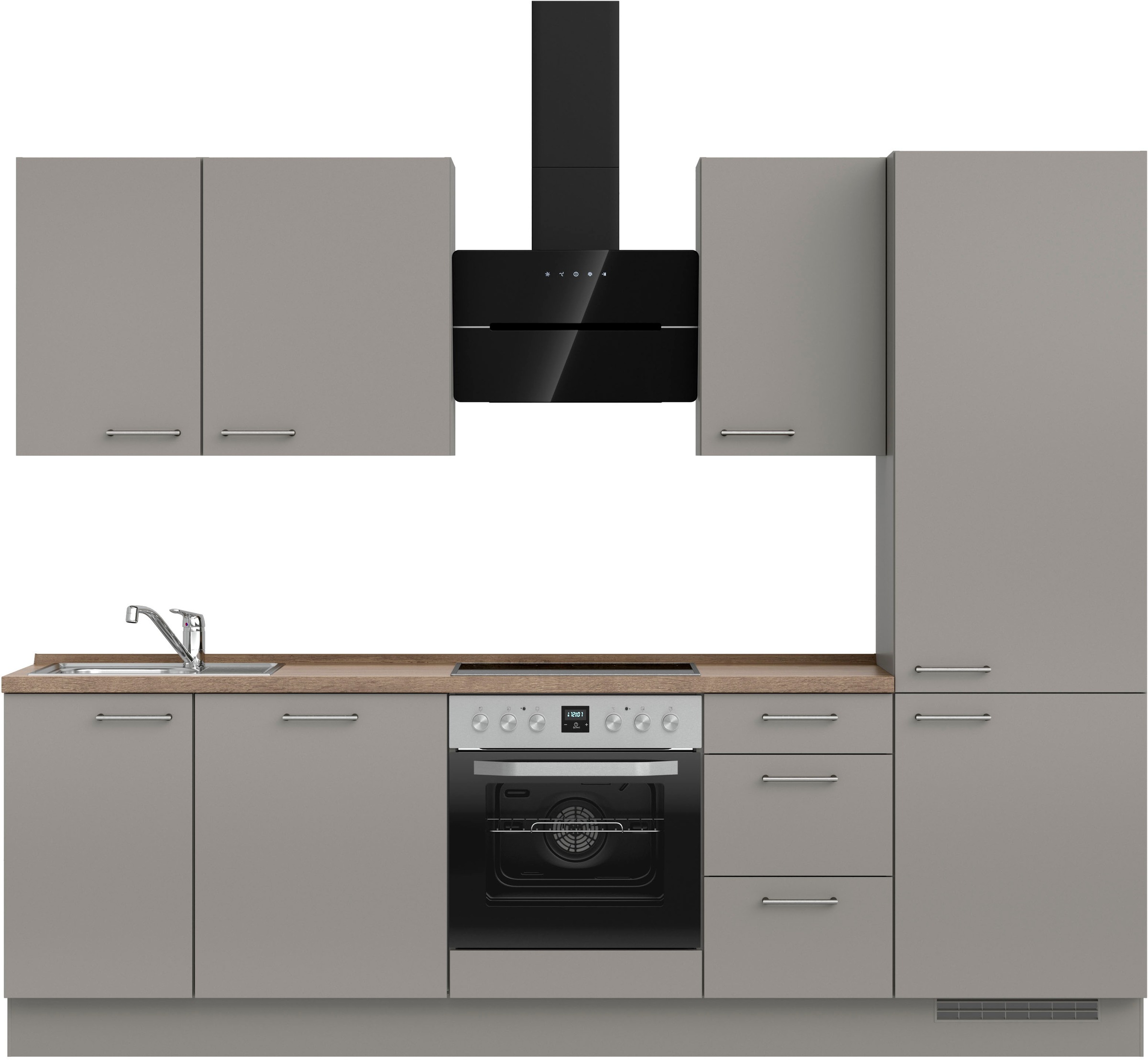 nobilia® Küchenzeile »"Laser II", Ausrichtung wählbar, Breite 270 cm« vormo günstig online kaufen