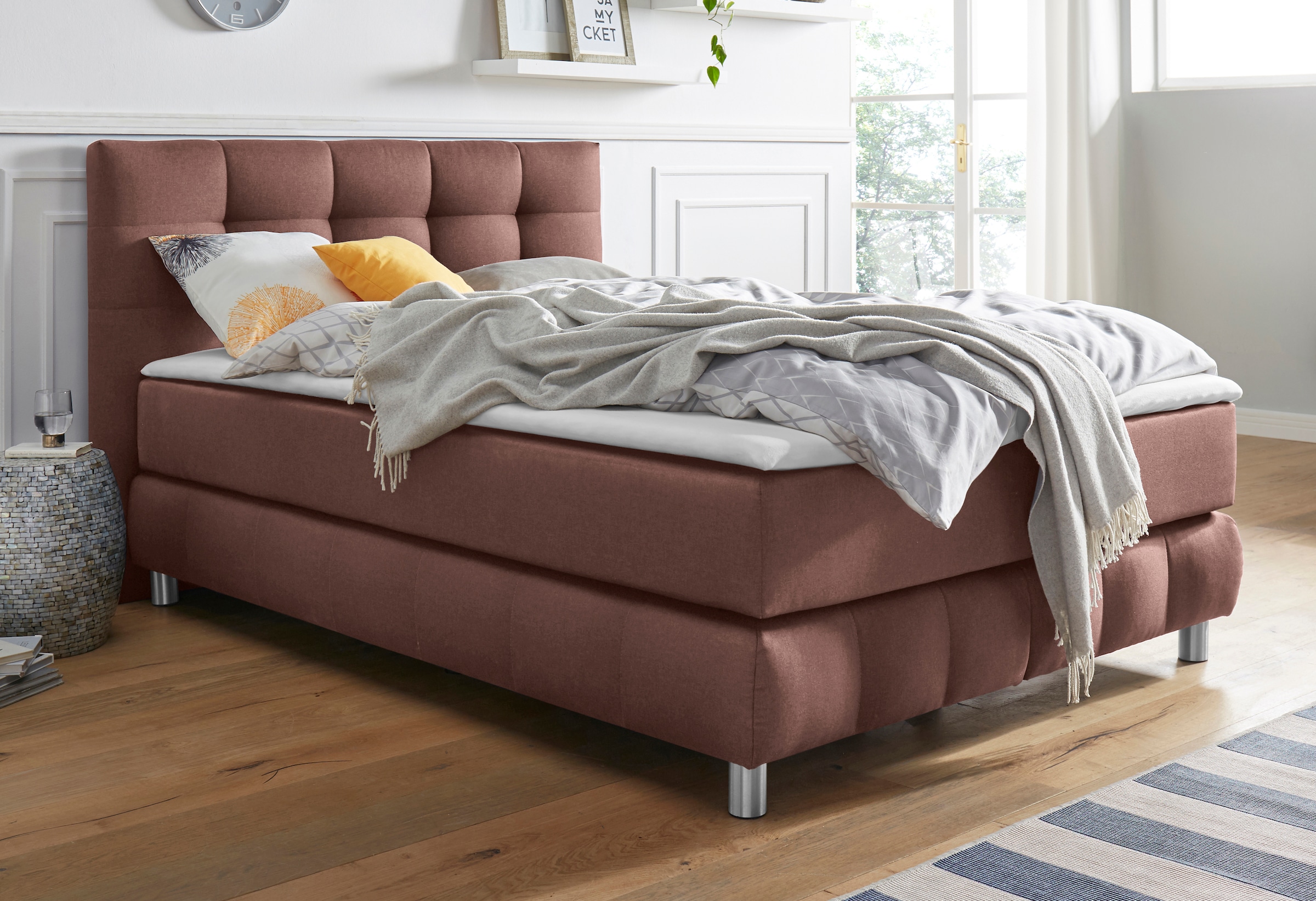 Home affaire Boxspringbett »Salo« incl. Topper, 6 Breiten, 2 Härtegrade, TF günstig online kaufen
