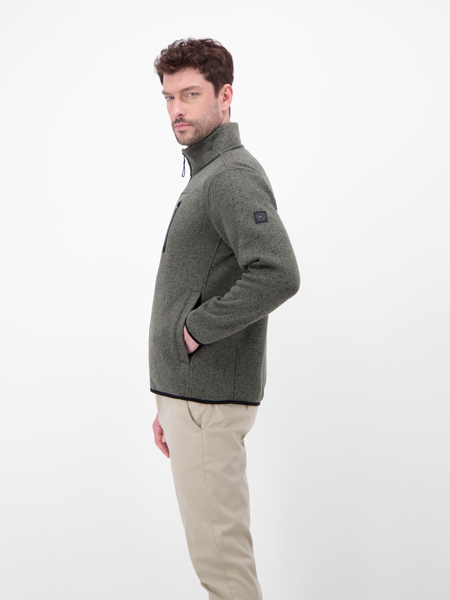 LERROS Sweatjacke »LERROS Fleecejacke für Herren - warm, leicht, urban«