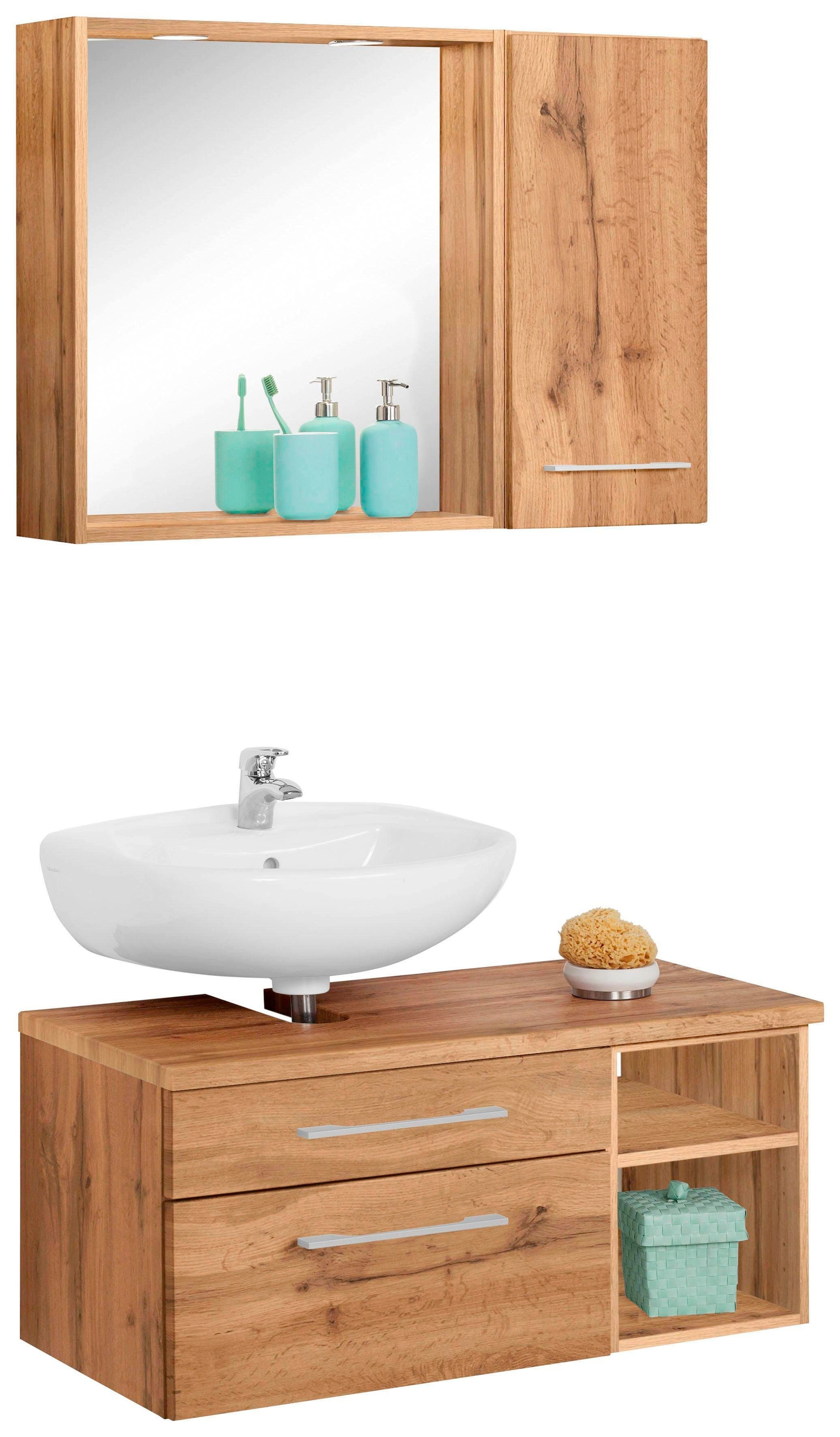 welltime Badmöbel-Set »Davos« 3 Stk. tlg. günstig online kaufen