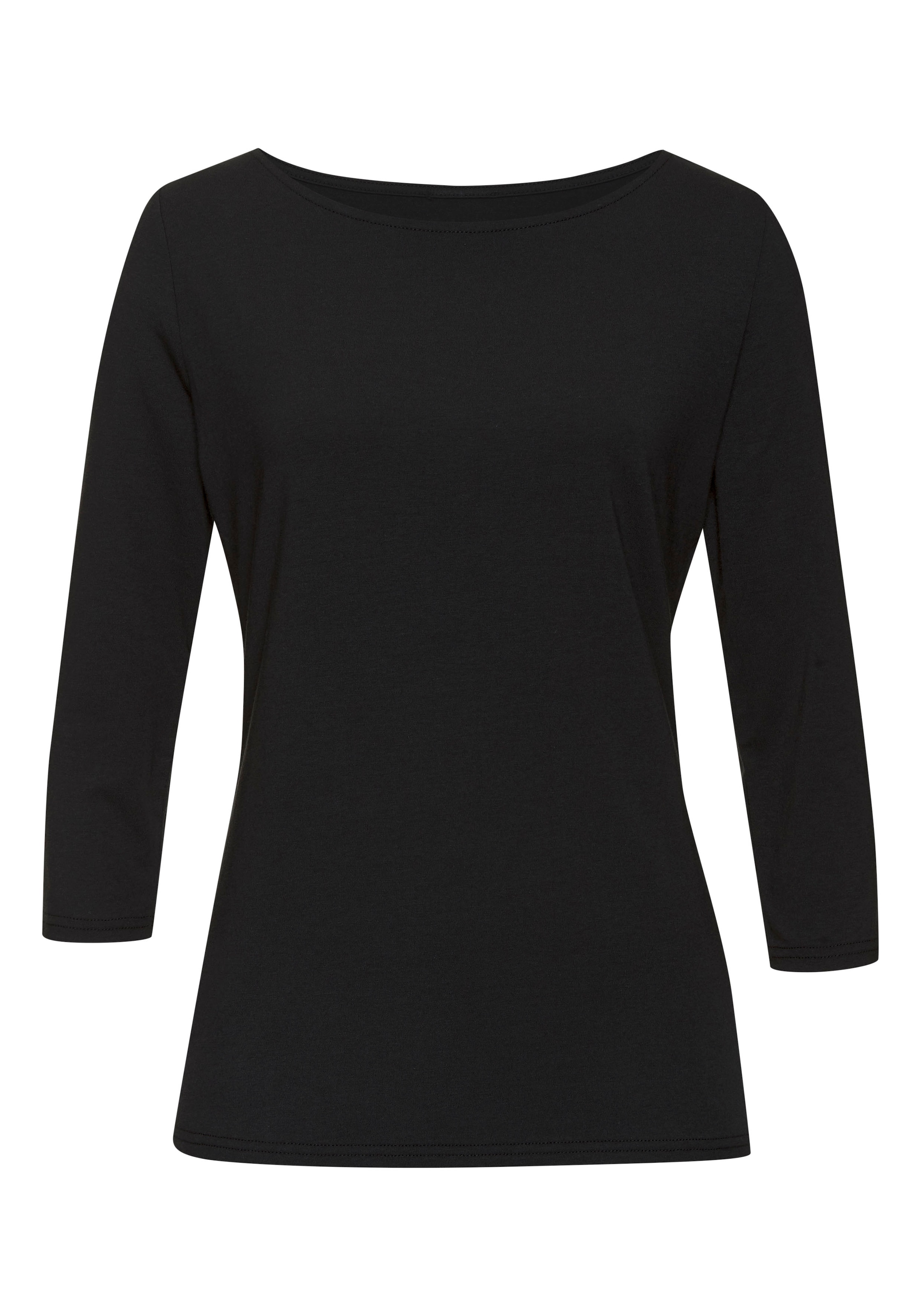 LASCANA 3/4-Arm-Shirt 2er-Pack,  aus elastischer Baumwoll-Modal-Qualität