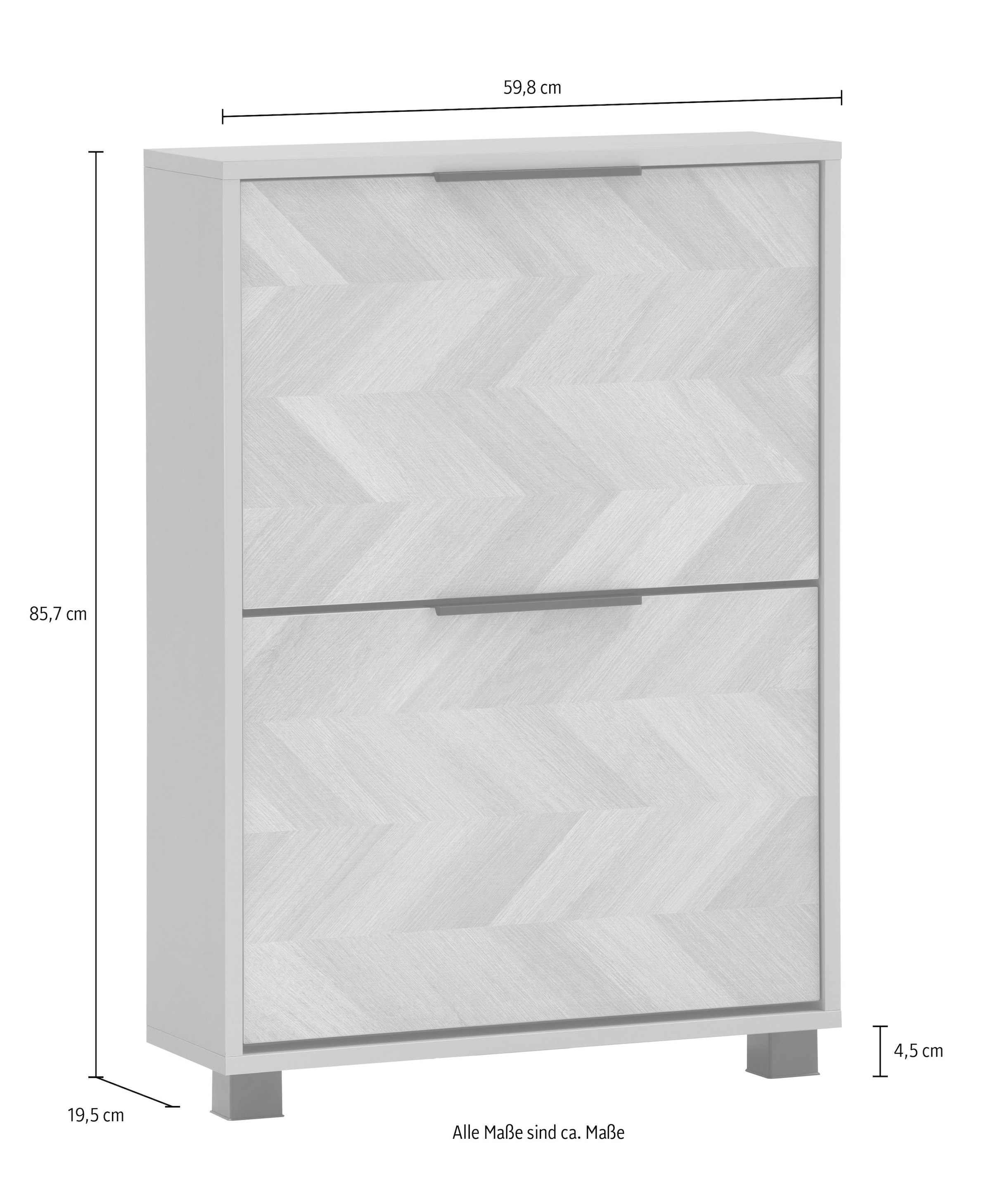 Schildmeyer Schuhschrank »Piazza, Schuhschrank, Made in Germany, B: 58,8 cm« 1 Stk. tlg. Solide Verarbeitung - Dieses Produkt ist in Deutschland gefertigt