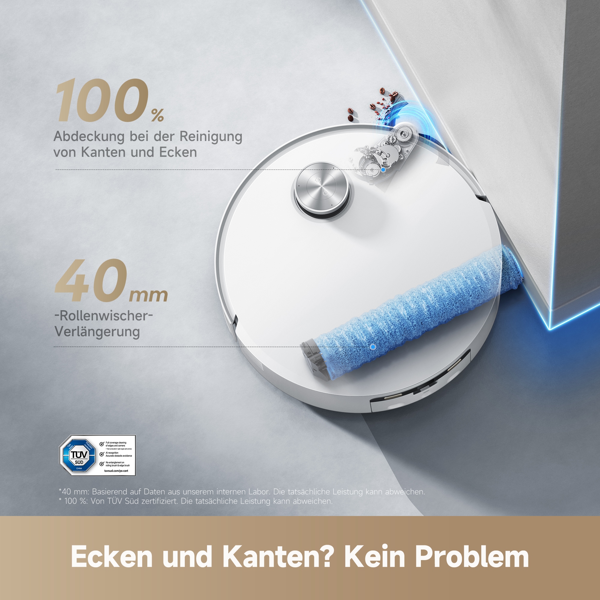 Dreame Saugroboter »mit Wischfunktion Aqua 10 Roller«