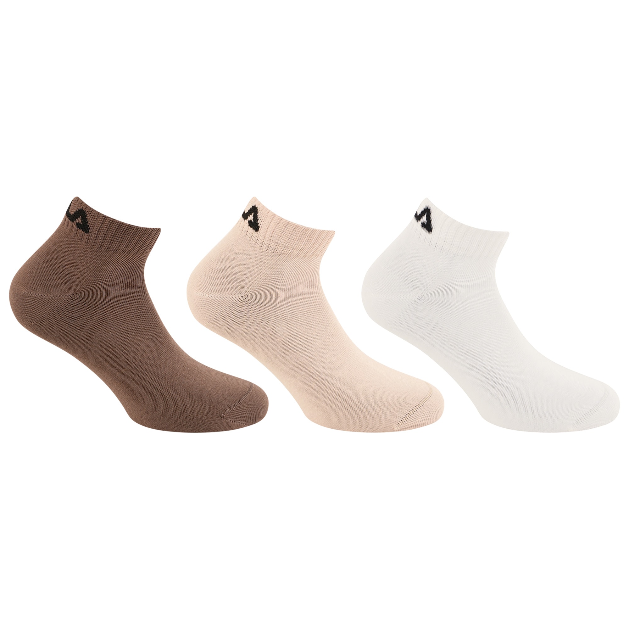 Fila Kurzsocken »UNISEX INVISIBLE PLAIN SOCKS« 3 Paar tlg. mit Logostickerei