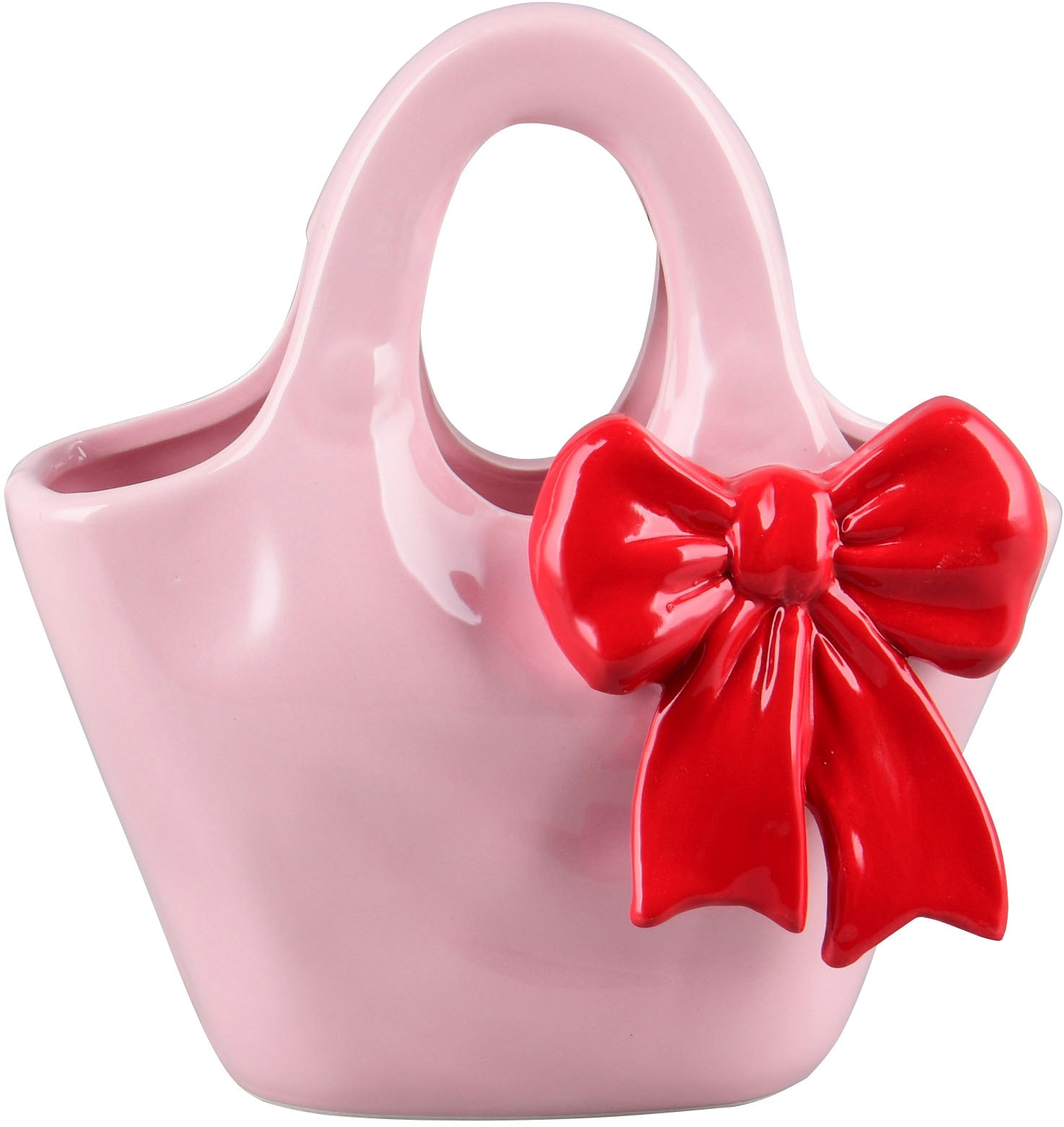 MIRRORS AND MORE Dekovase »BOW« Bunte Dekovase in auffälliger Form günstig online kaufen