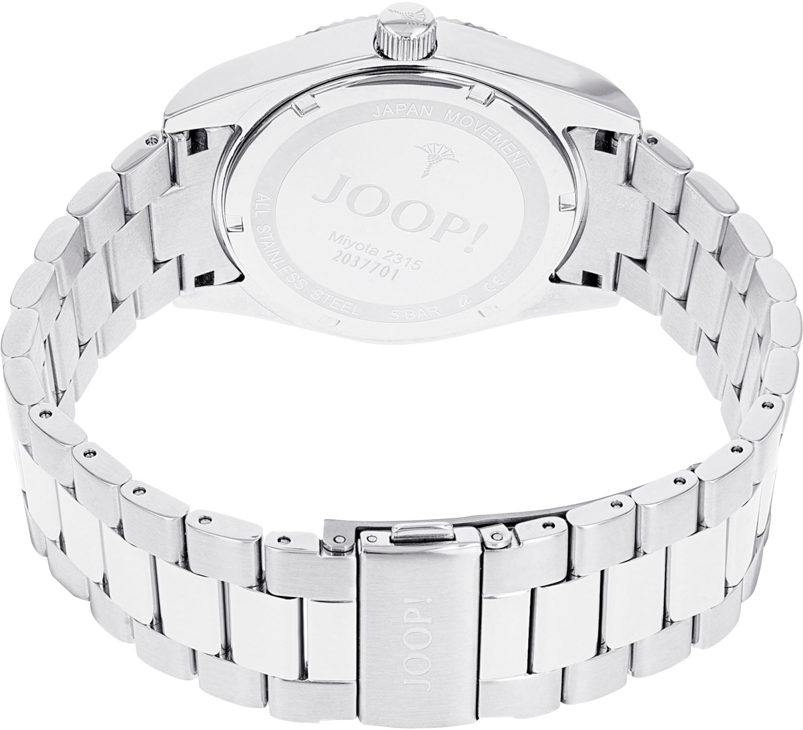 JOOP! Quarzuhr, Armbanduhr, Damenuhr, Herrenuhr, analog, Datum, Edelstahlarmband