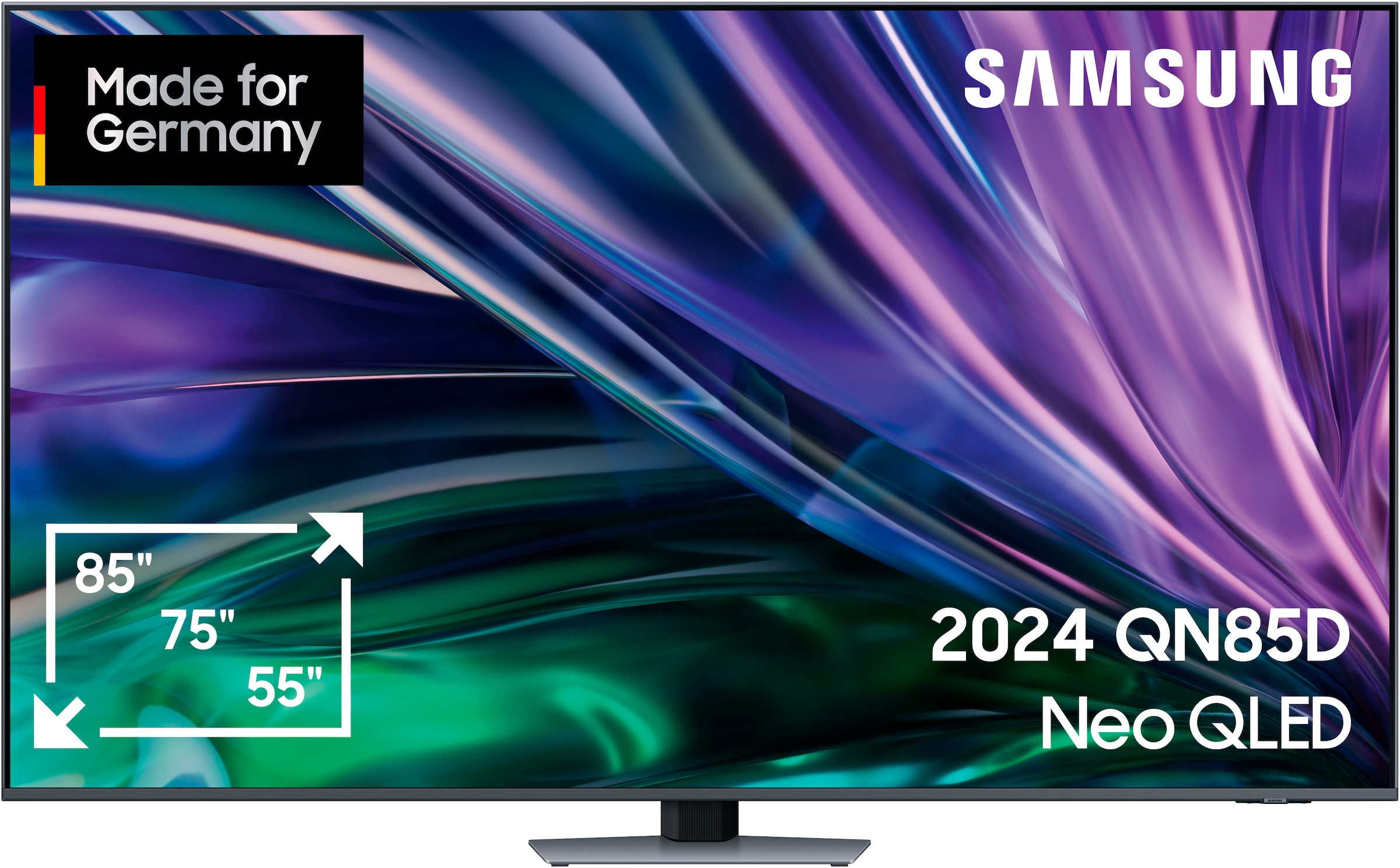 Samsung QLED Mini LED-Fernseher »GQ75QN85DBT«, 4K Ultra HD, Smart-TV, Neural Quantum 4K AI Gen2 Prozessor, Gaming Hub, bis zu 120Hz