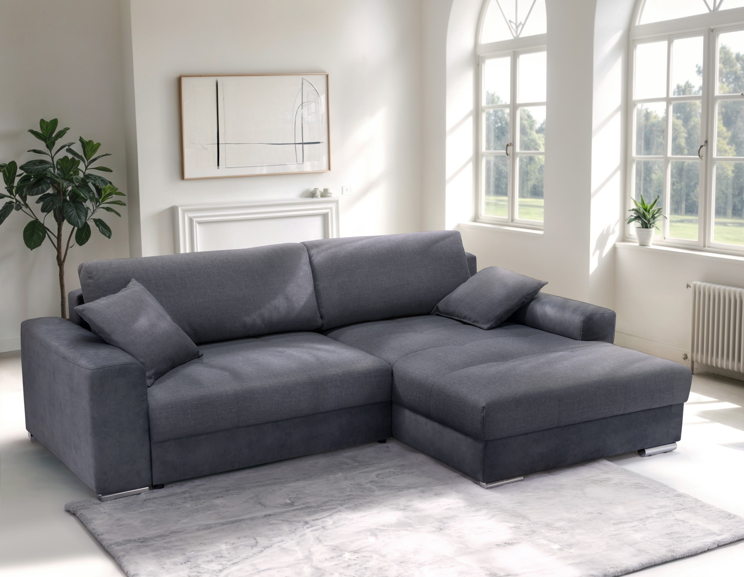 exxpo - sofa fashion Ecksofa »Larnaca, inkl. Bettfunktion und Bettkasten, b günstig online kaufen