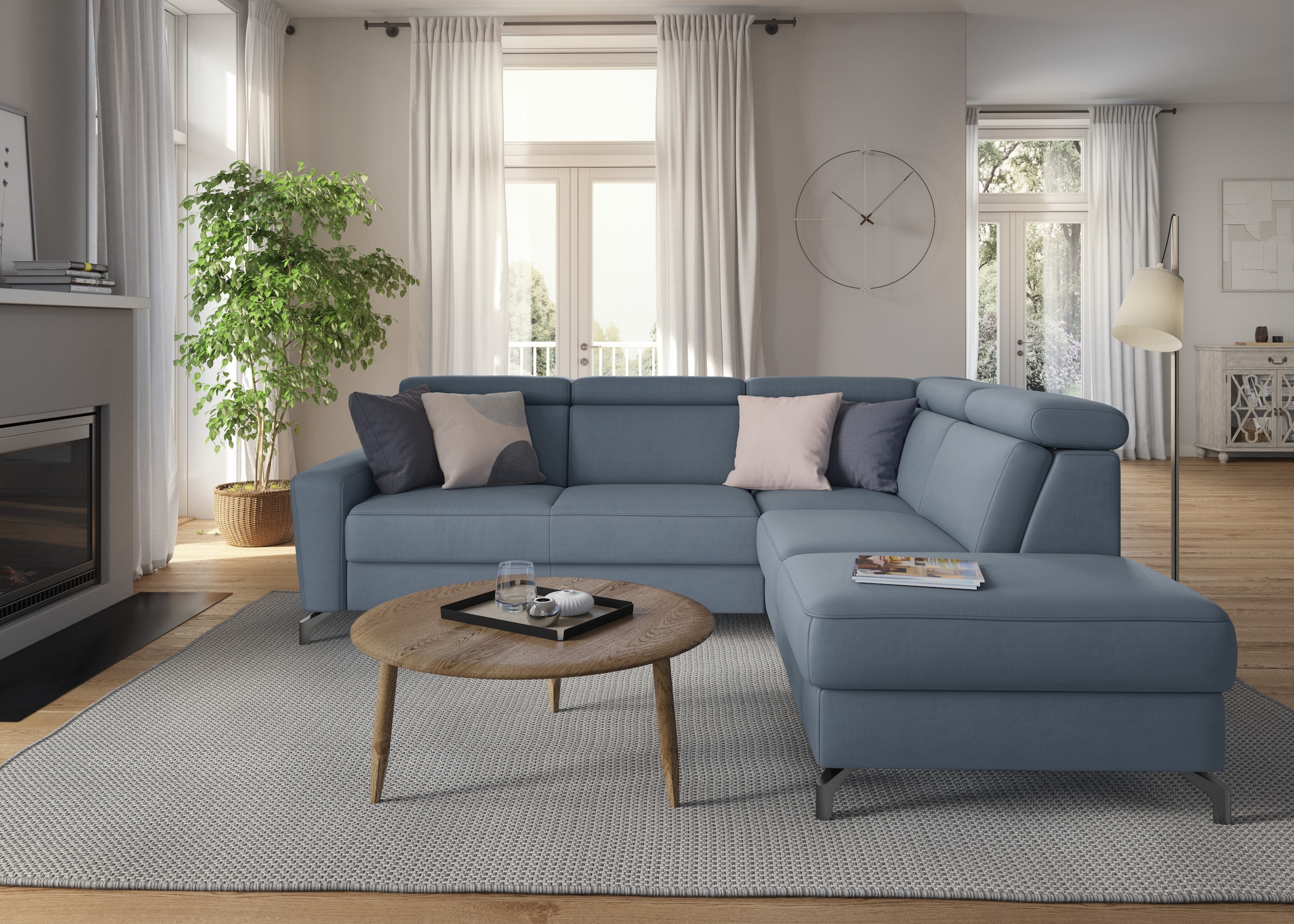 sit&more Ecksofa »Scarlett L-Form«, inklusive Kopfteilverstellung, wahlweis günstig online kaufen