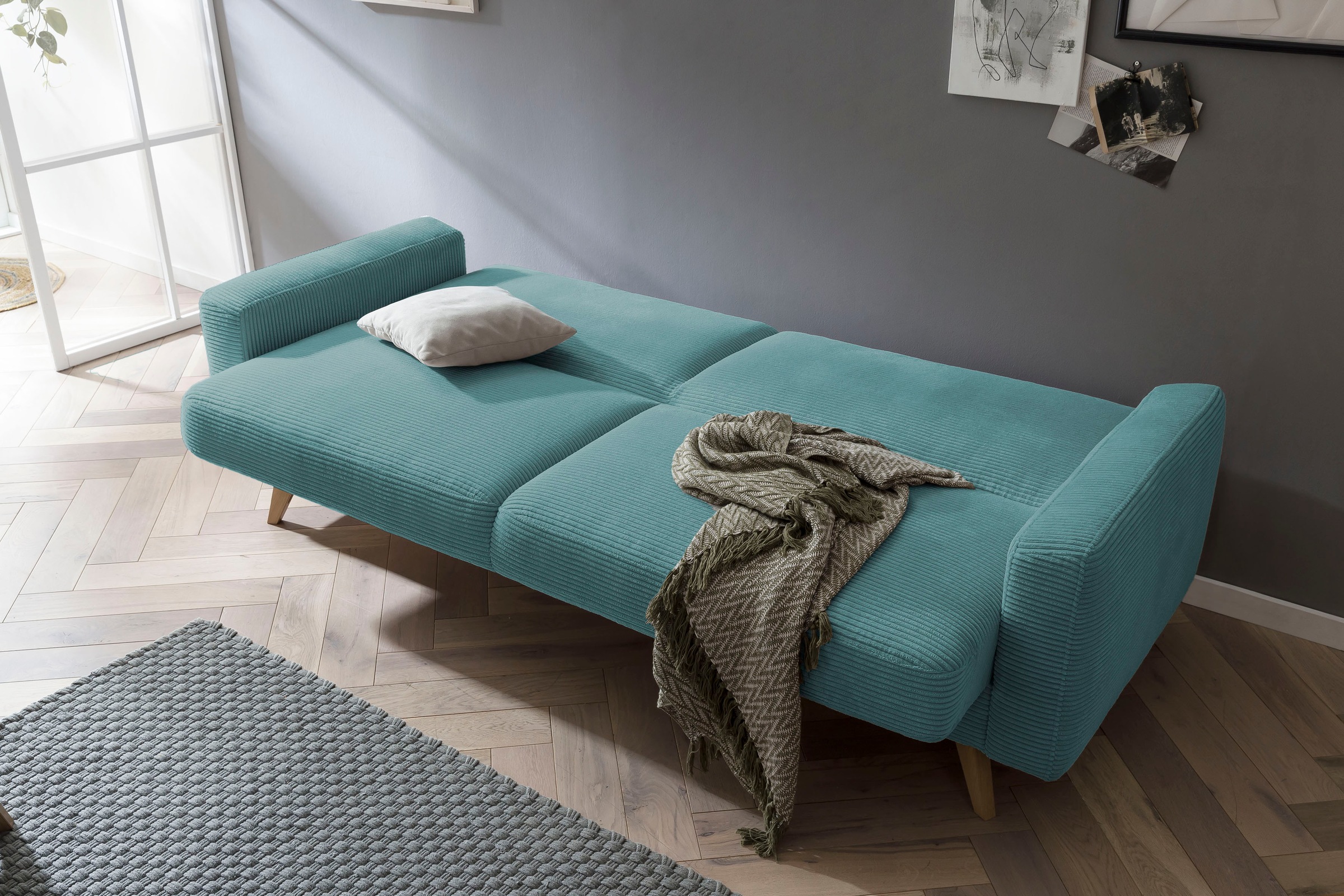 exxpo - sofa Raten fashion auf 3-Sitzer »Samso«, bestellen Bettkasten Inklusive Bettfunktion und