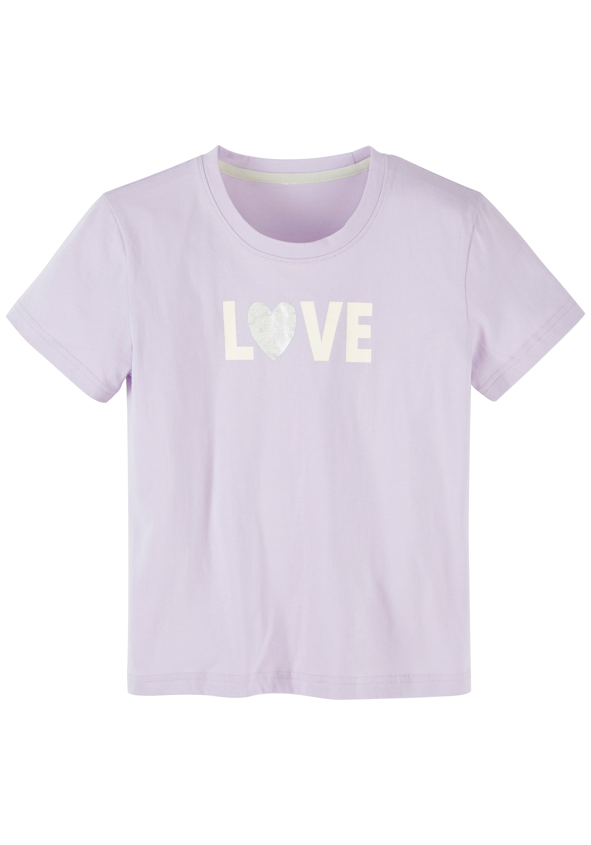 Buffalo Pyjama 2 Stück, 4 Mädchen - kurzer Schlafanzug mit Glitzerherzen