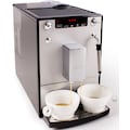 Melitta Kaffeevollautomat »Solo® & Milk E953-202, silber/schwarz«, Café crème & Espresso per One Touch, Düse für Milchschaum