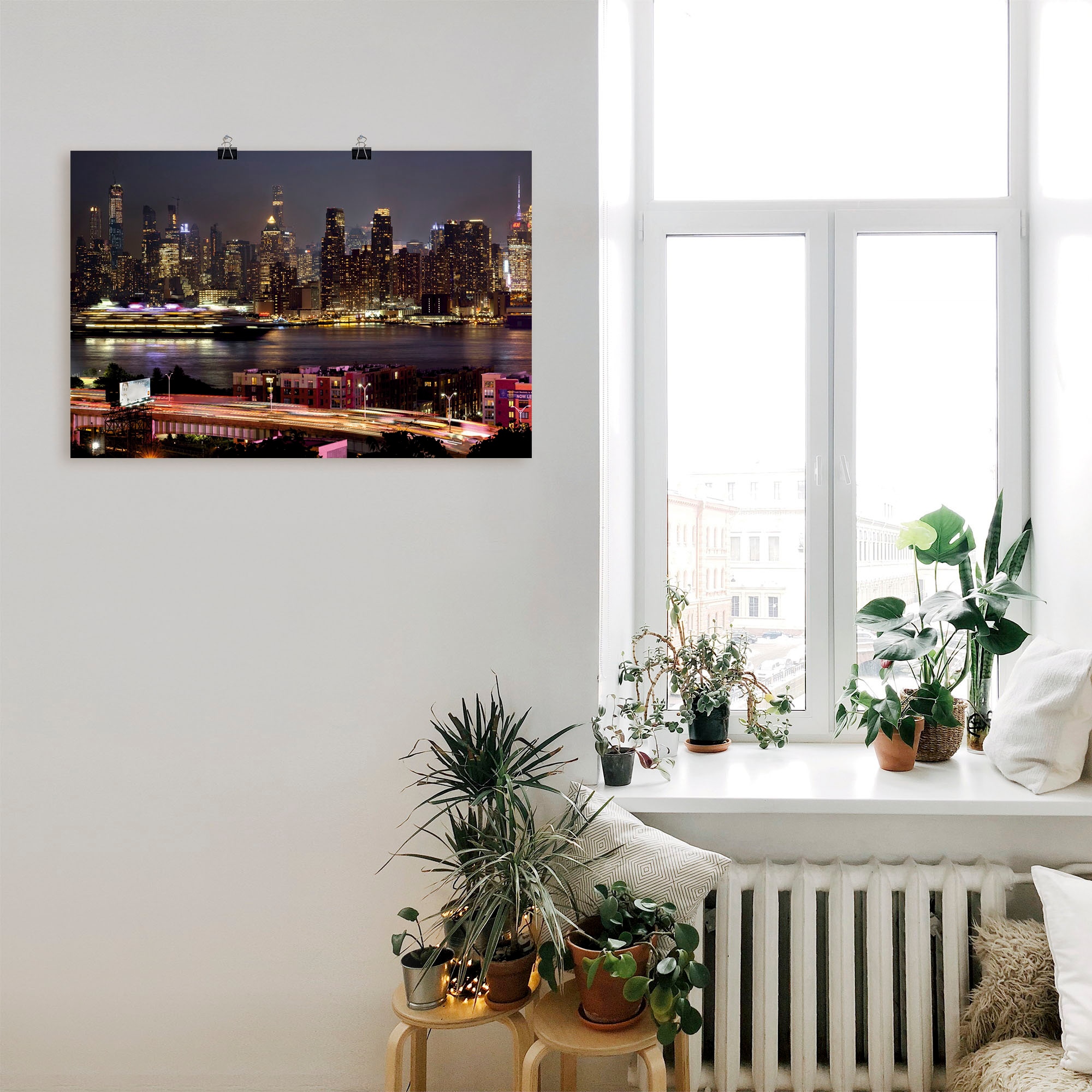 Artland Poster »New York Skyline II«, Amerika, (1 St.), als Alubild, Leinwa günstig online kaufen