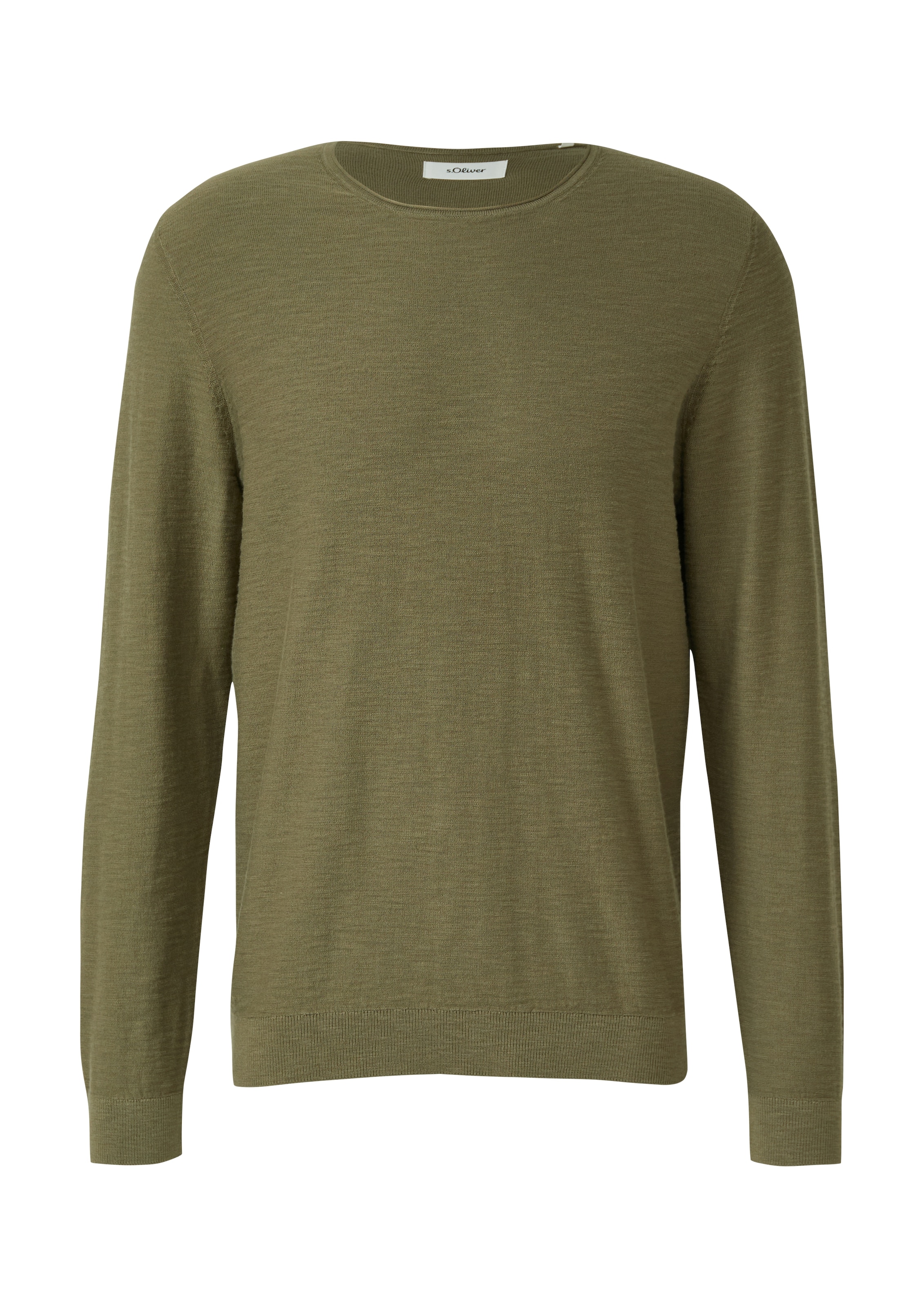 s.Oliver Strickpullover mit Rundhals, Regular Fit