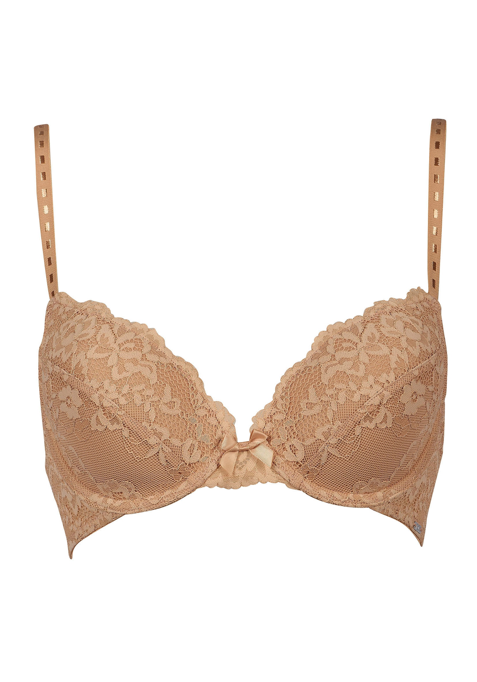 After Eden Außenträger-BH »MOLLY« halbe Schale, mit Bügel, verstellbare Träger, mit Spitze, mit Schleife