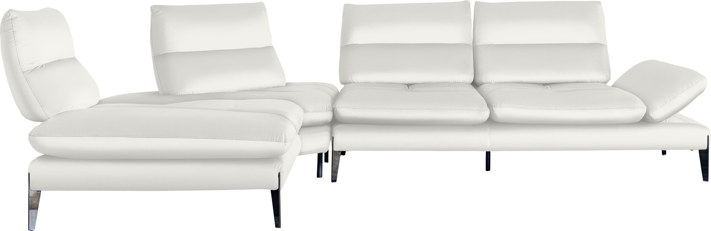 Nicoletti Home Ecksofa "Monnalisa", Breite 237 cm, mit Sitztiefen- und Armv günstig online kaufen