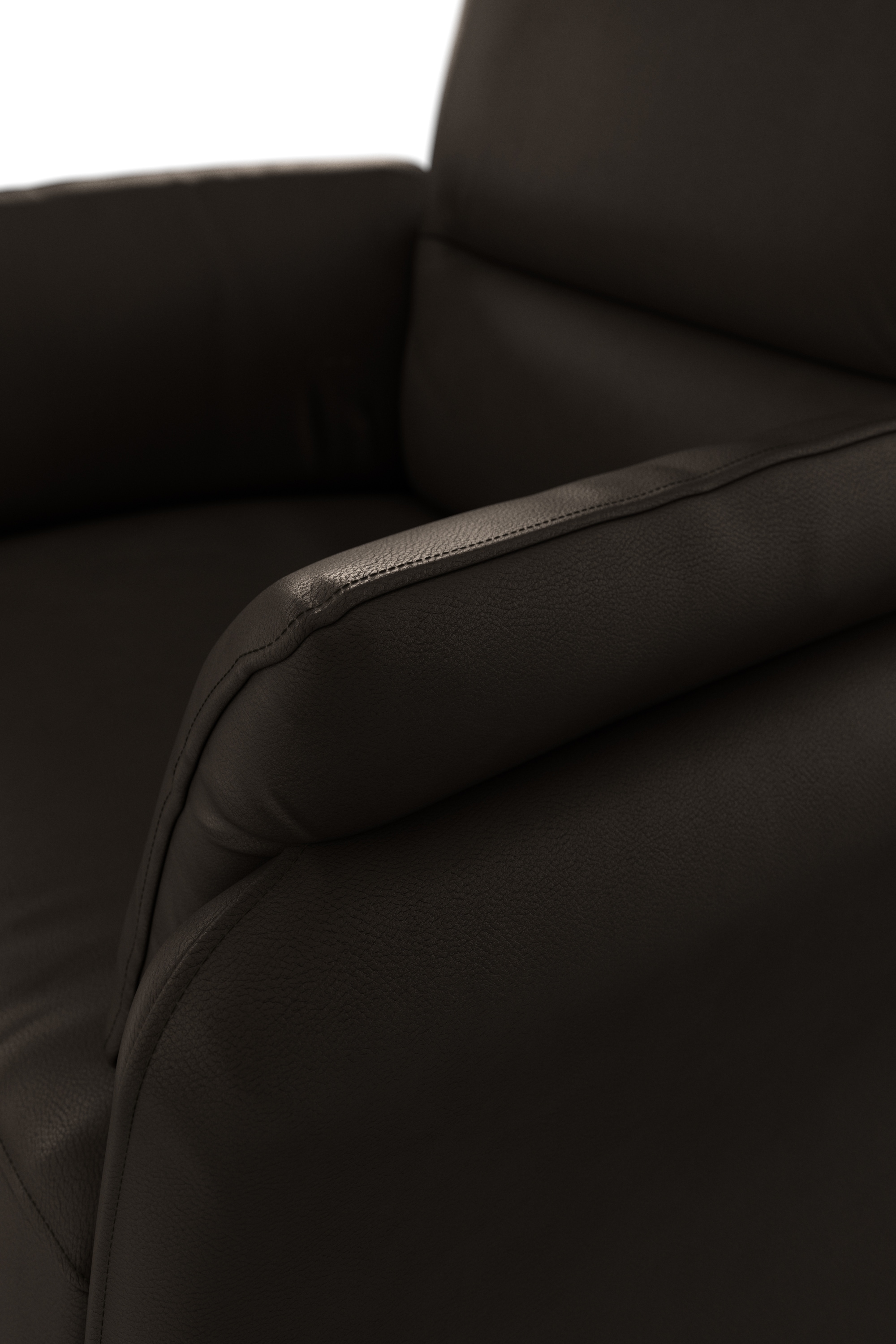 DOMO collection Sessel »Pina elegant und zeitloser Clubsessel, bequemer Cocktailsessel«, Hoher Sitzkomfort, Luxus-Microfaser Lederoptik, braun