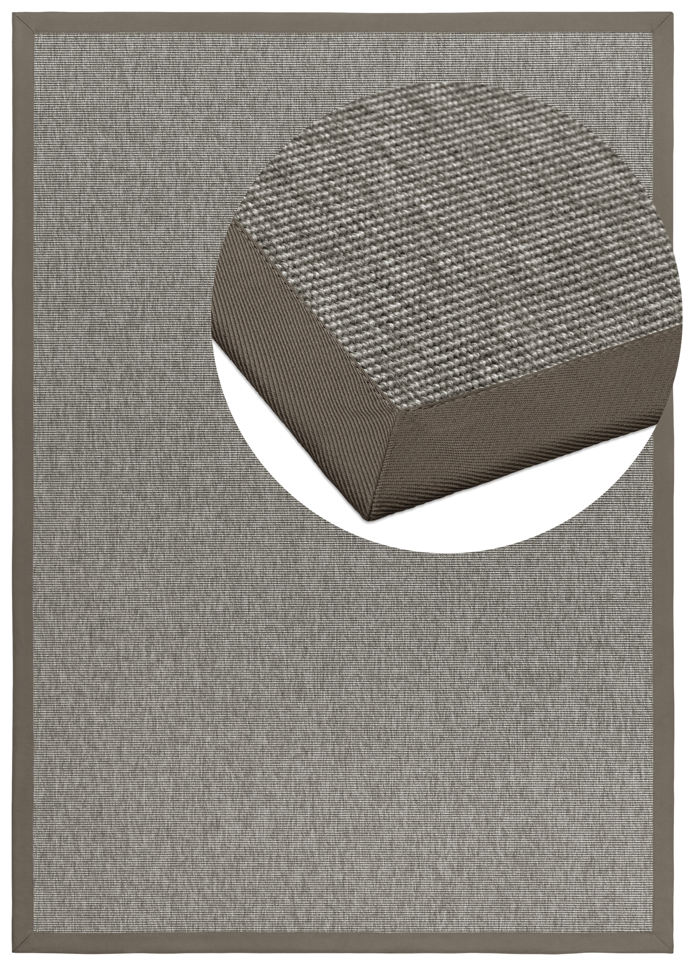 Dekowe Teppich »Naturino Rips« rechteckig 7 mm Höhe Flachgewebe, Sisal-Optik, mit Bordüre, In- und Outdoor geeignet