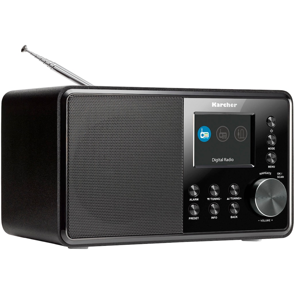 Karcher Digitalradio (DAB+) »DAB 3000«, (Digitalradio (DAB+)-FM-Tuner mit RDS-UKW mit RDS 3 W)