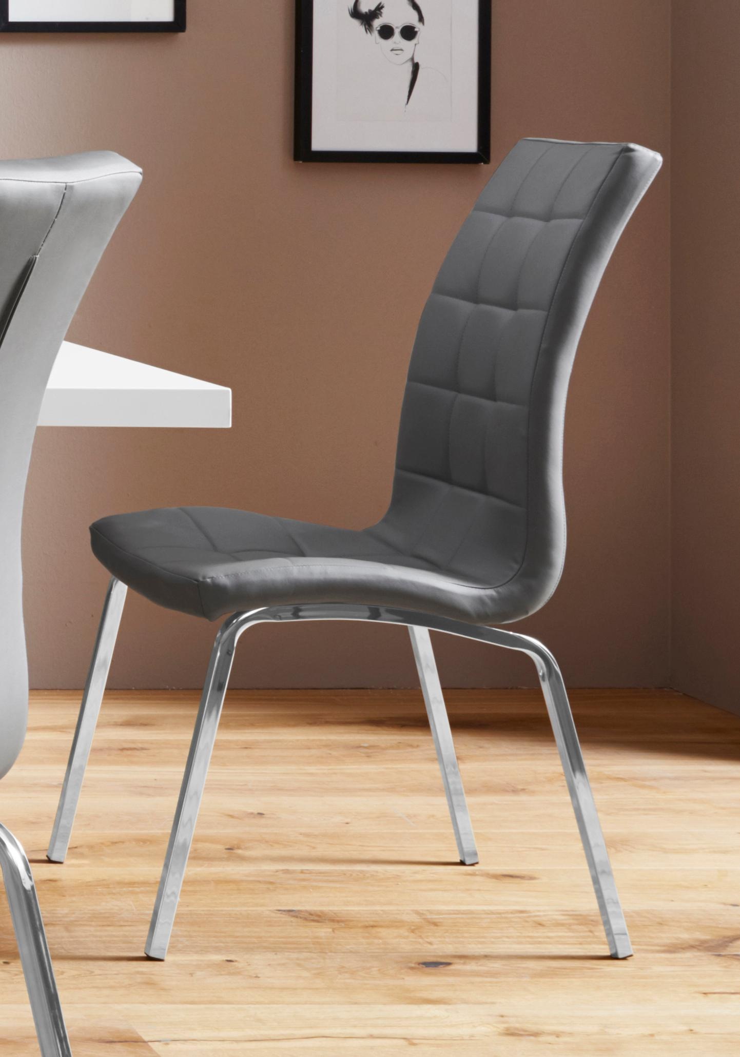 INOSIGN 4-Fußstuhl »Lila« (Set) 2 Stk.(2 Stück) Bezug in Kunstleder, verchr günstig online kaufen