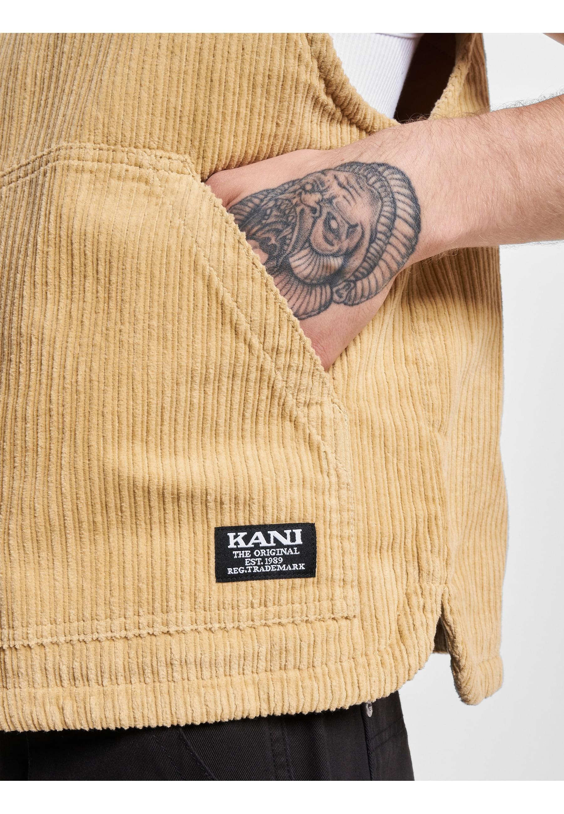 Karl Kani Steppweste »Karl Kani Herren KU233-006-1 KK Chest Signature Corduroy Vest« 1 Stk.