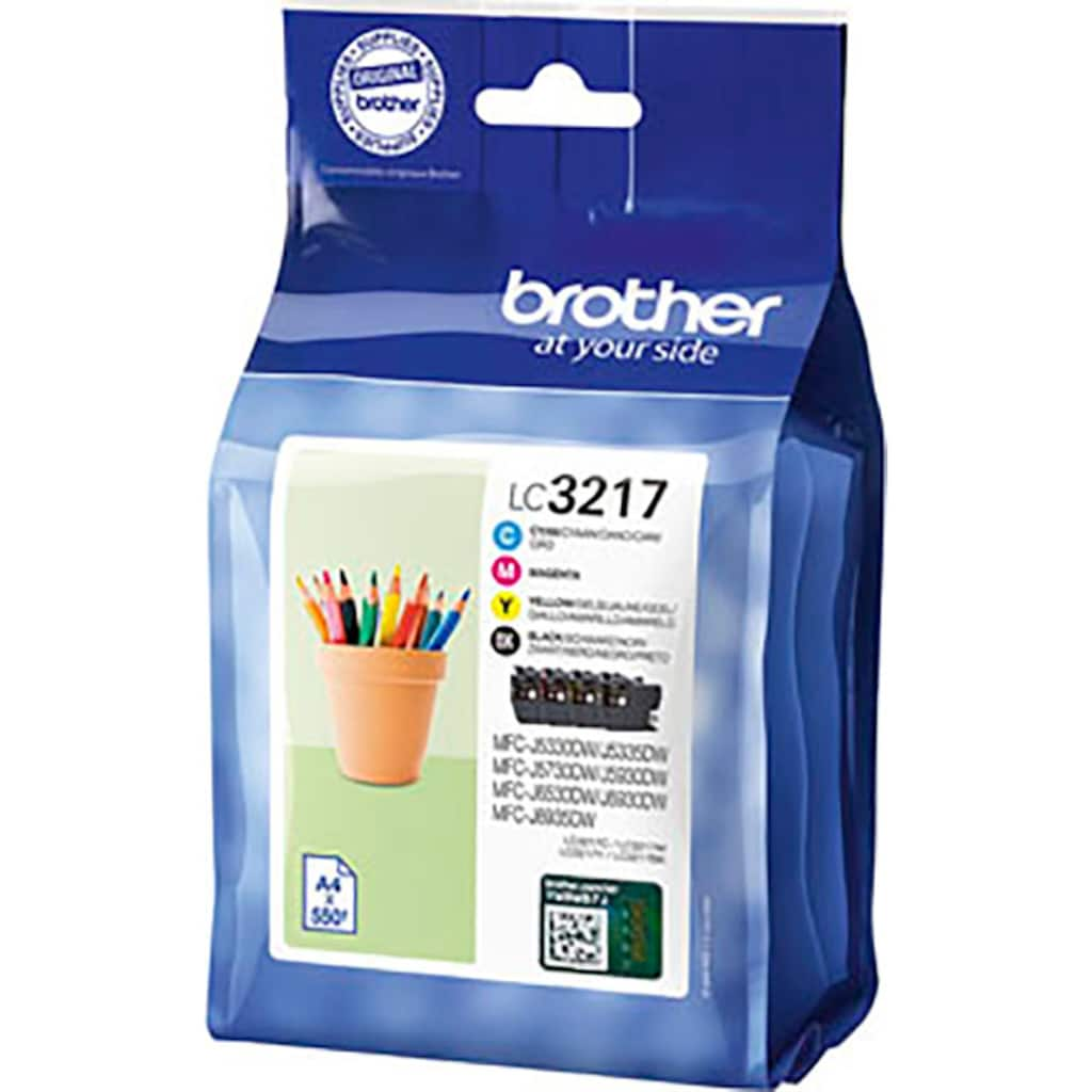 Brother Tintenpatrone »LC-3217 Value Pack«, (Packung, 4 St.)