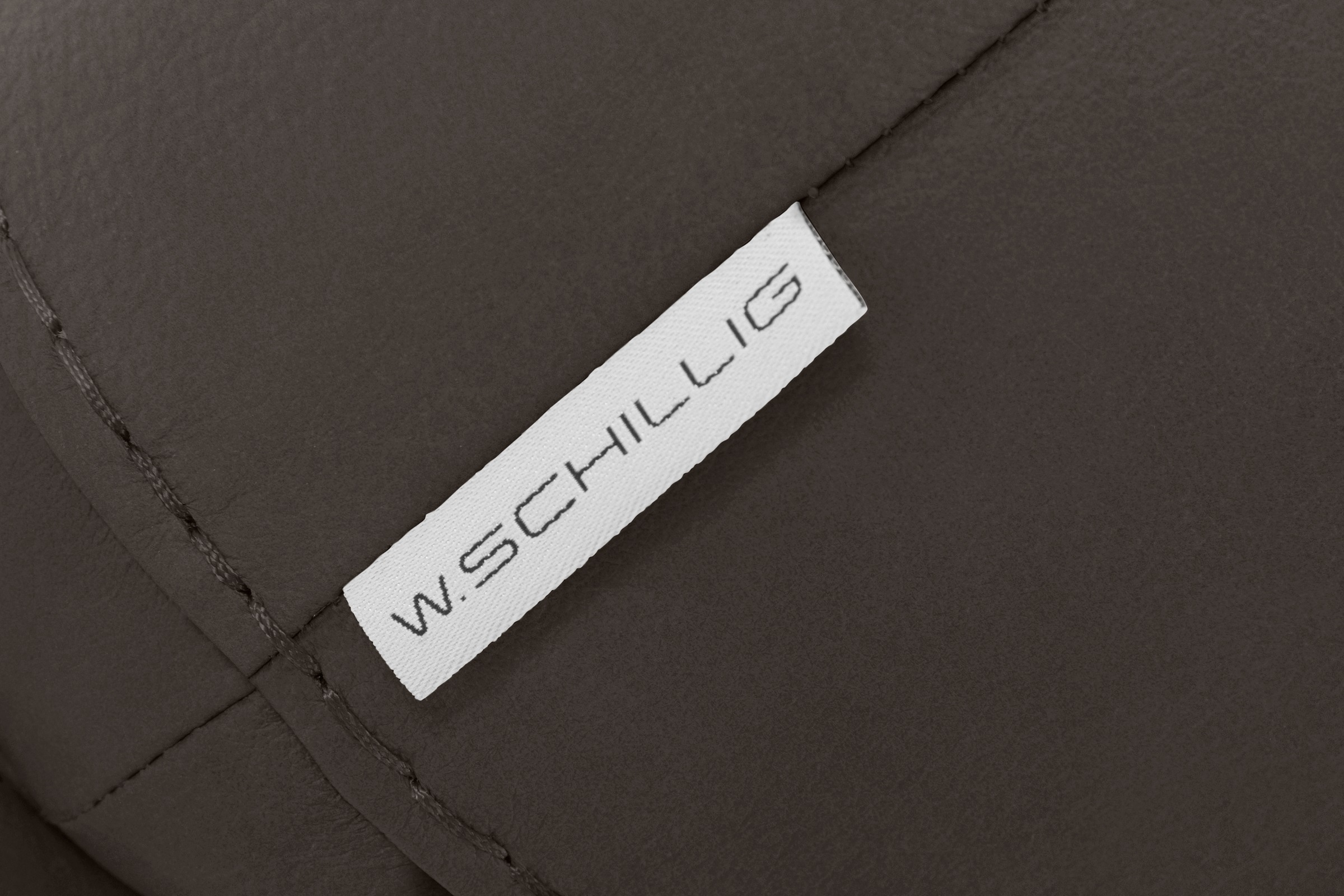 W.SCHILLIG Hocker »montanaa«, mit Metallfüßen in Silber matt, Breite 71 cm