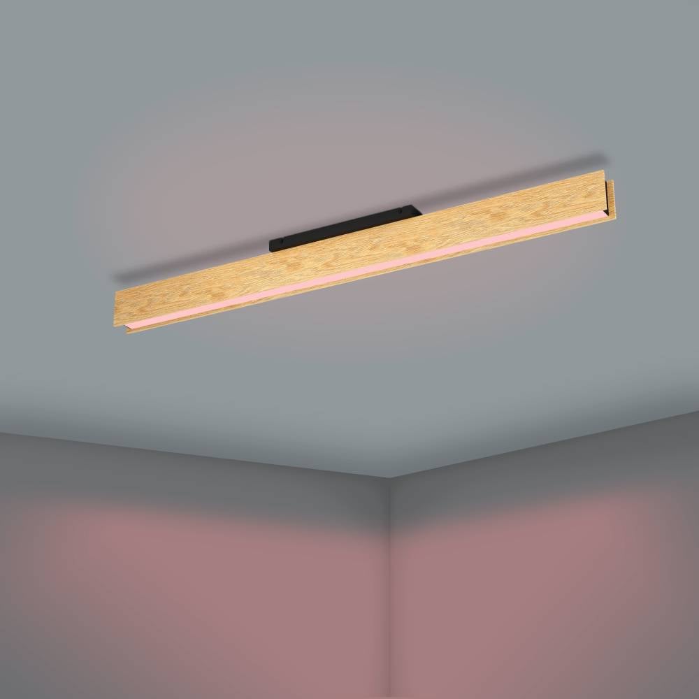 EGLO Deckenleuchte »ANCHORENA-Z«, 1 flammig, Leuchtmittel LED-Modul | LED wechselbar, App und Sprachsteuerung Alexa, RGB, FSC100HB, dimmbar, Deckenlampe