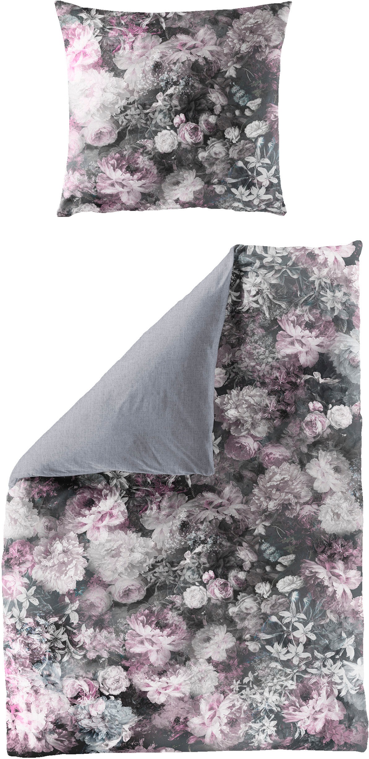 BIERBAUM Bettwäsche »Bunte Blumen in Gr. 135x200 oder 155x220 cm«, Bettwäsc günstig online kaufen