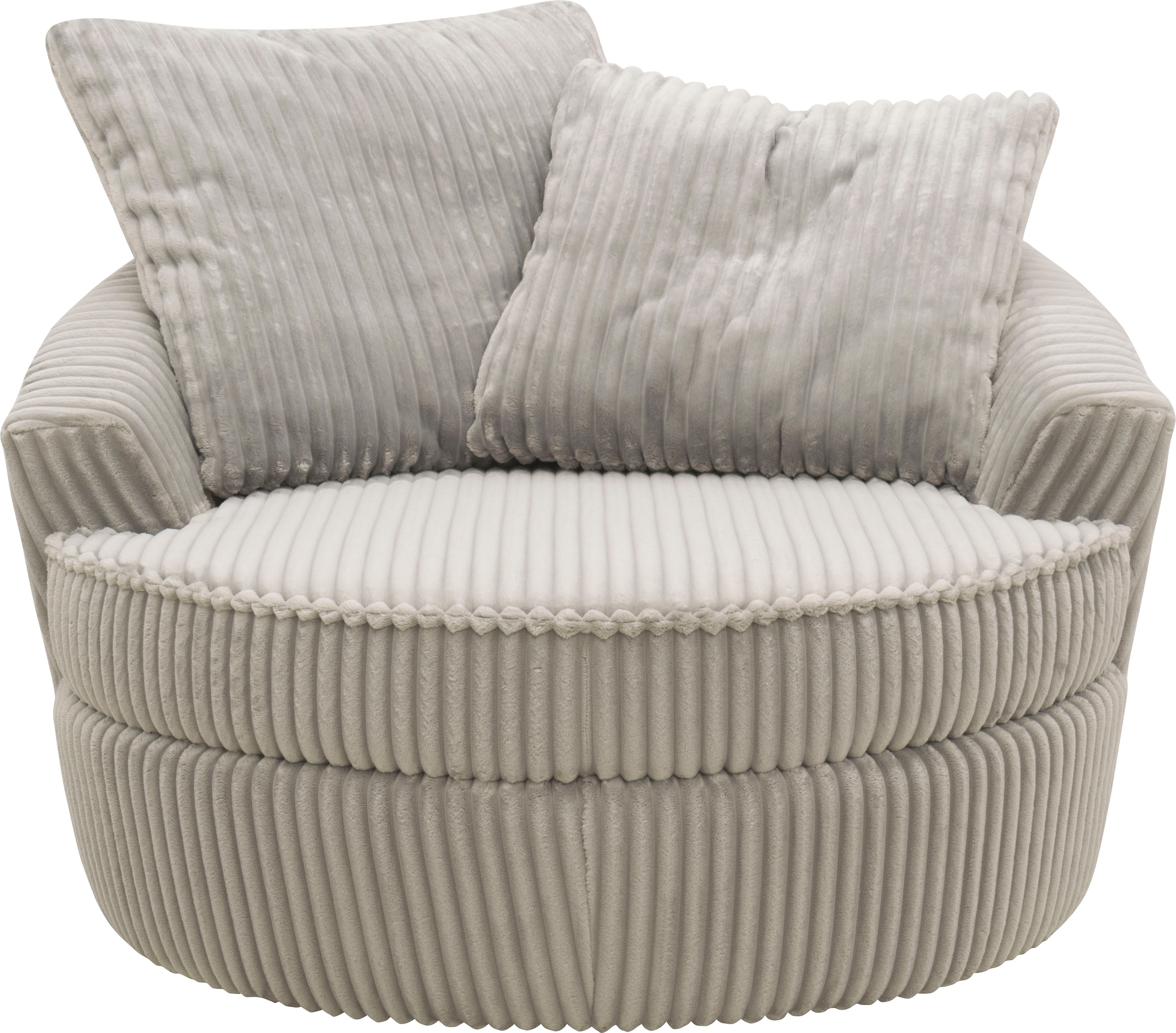 INOSIGN Drehsessel »AMECA, Love Seat XXL, Lese-Sessel, Big-Sessel 122 x 126 x 76 cm«, (1 St.), mit Mega-Cordstoff, Drehfunktion und Federkern