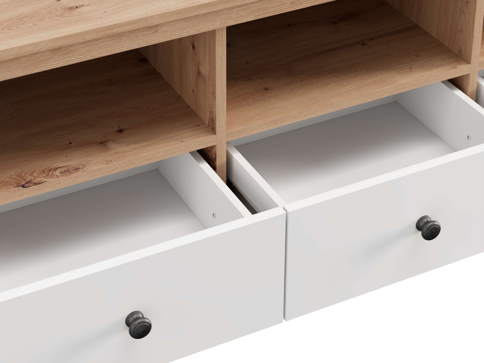 Home affaire Lowboard »BEDFORD, TV-Board, TV-Kommode, TV-Schrank, TV-Unterschrank, TV-Möbel« MDF-Profil 2D ummantelt, Hotstamping