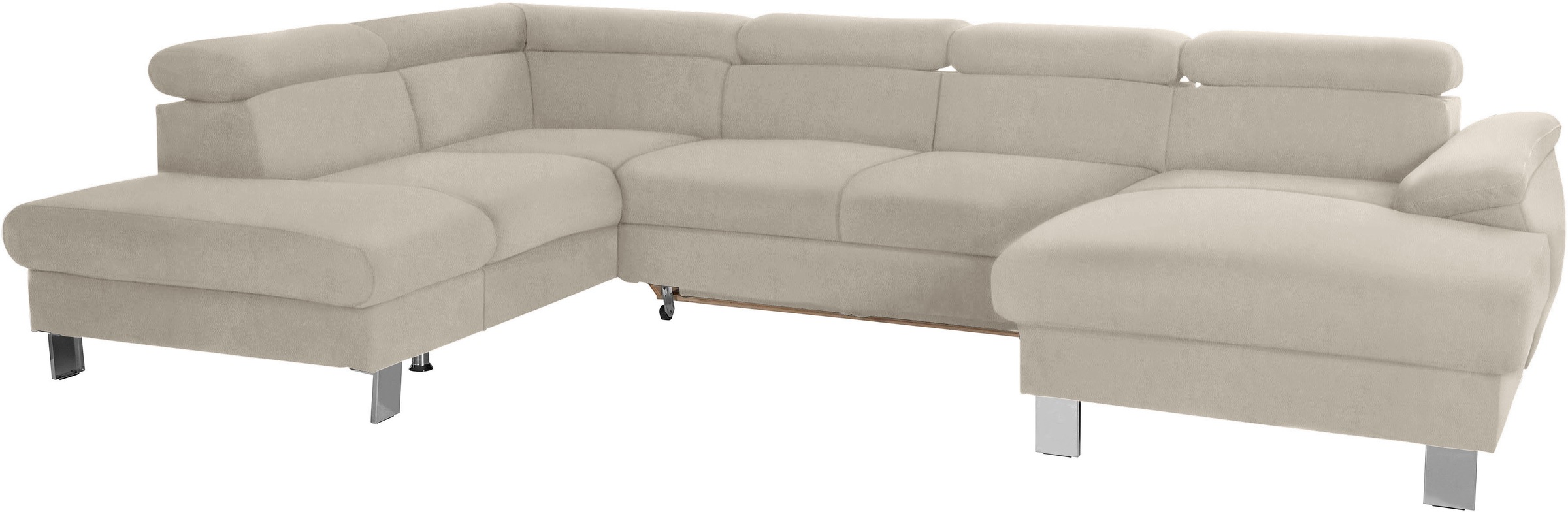 COTTA Wohnlandschaft »Komaris U-Form, B: 320 cm« mit Kopfteilverstellung, o günstig online kaufen